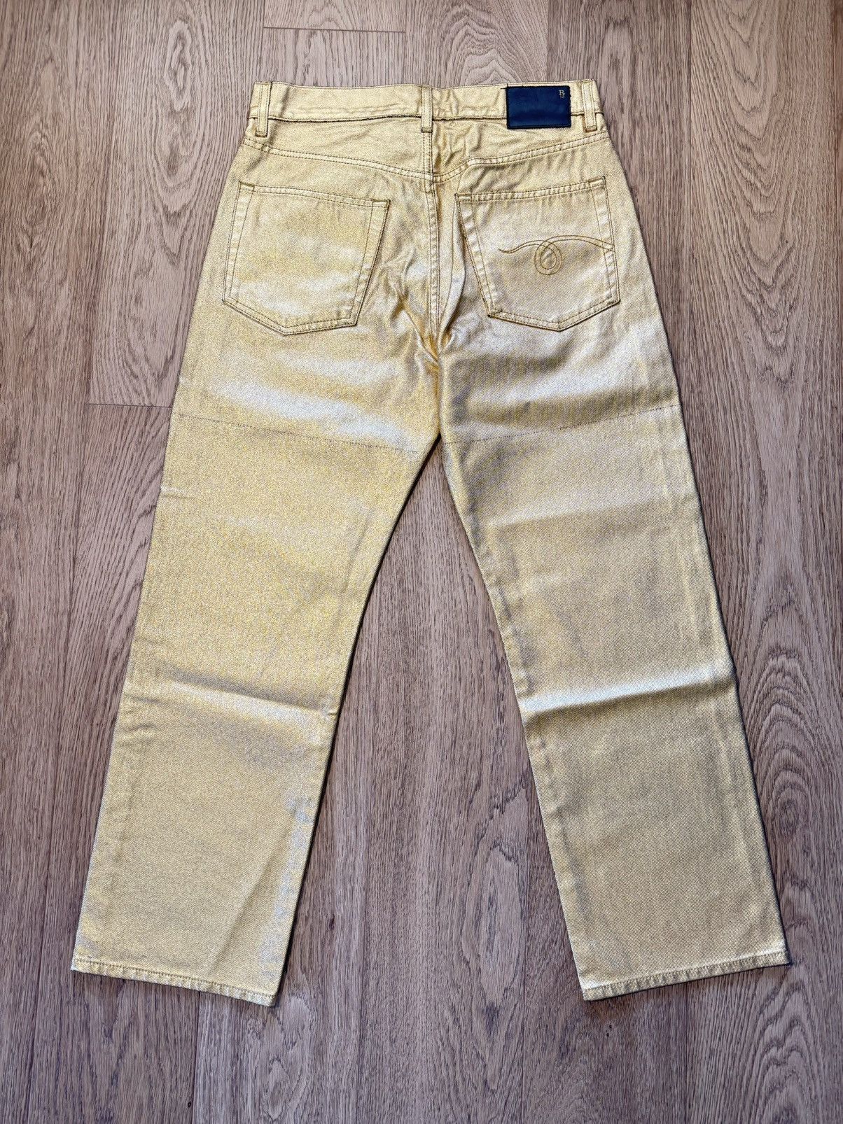 R13 R13 BOYFRIEND JEAN GOLD INDIGO Size 26" / US 2 / IT 38 - 4 Thumbnail
