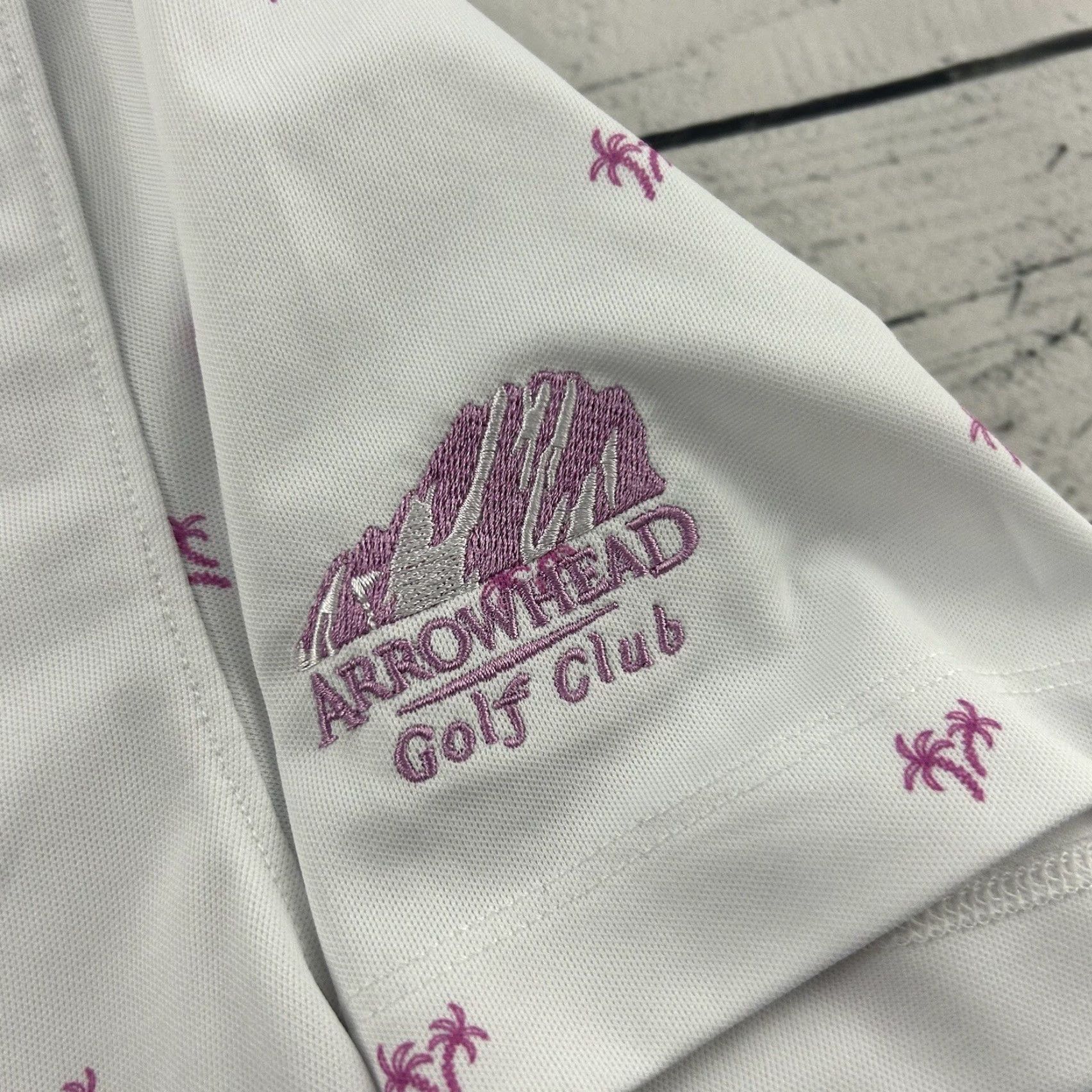 Vintage Bermuda Sands Palm Tree Short Sleeve Golf Polo Shirt Men's Medium White Size US M / EU 48-50 / 2 - 3 Thumbnail