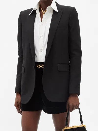 Saint Laurent Paris o1y0126 Blazer in Black Size M / US 6-8 / IT 42-44 - 6 Thumbnail
