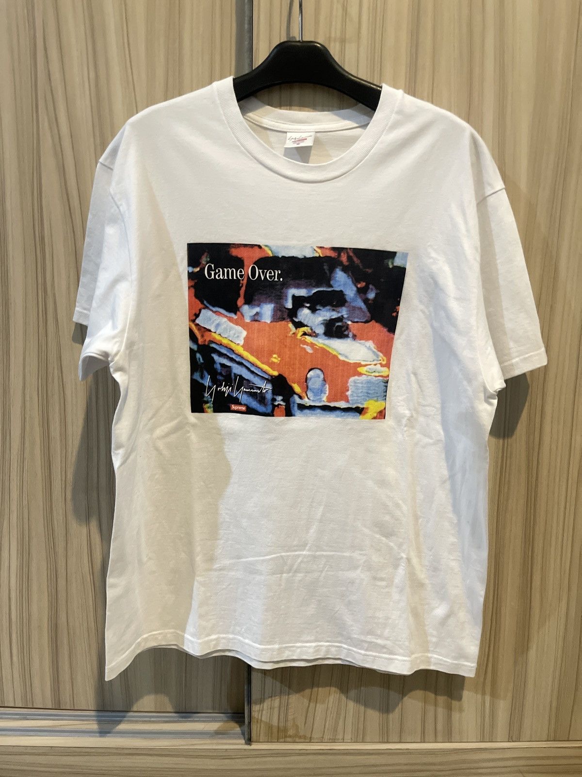 image of Supreme X Yohji Yamamoto T Shirt in White, Men's (Size Medium)