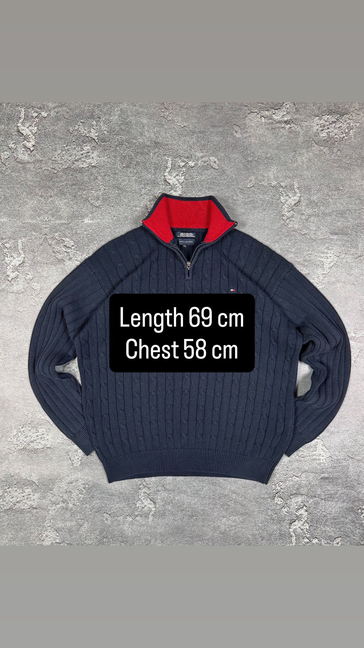 If Six Was Nine Tommy Hilfiger Zip Knitted Sweater Size XXL Size US XXL / EU 58 / 5 - 2 Thumbnail