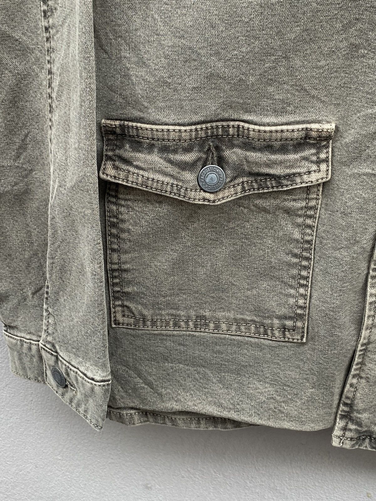 Beauty Beast × Japanese Brand × Vintage Vintage Rare ACOUSTIC Salt & Pepper Duck Chore Jacket Size US S / EU 44-46 / 1 - 12 Thumbnail