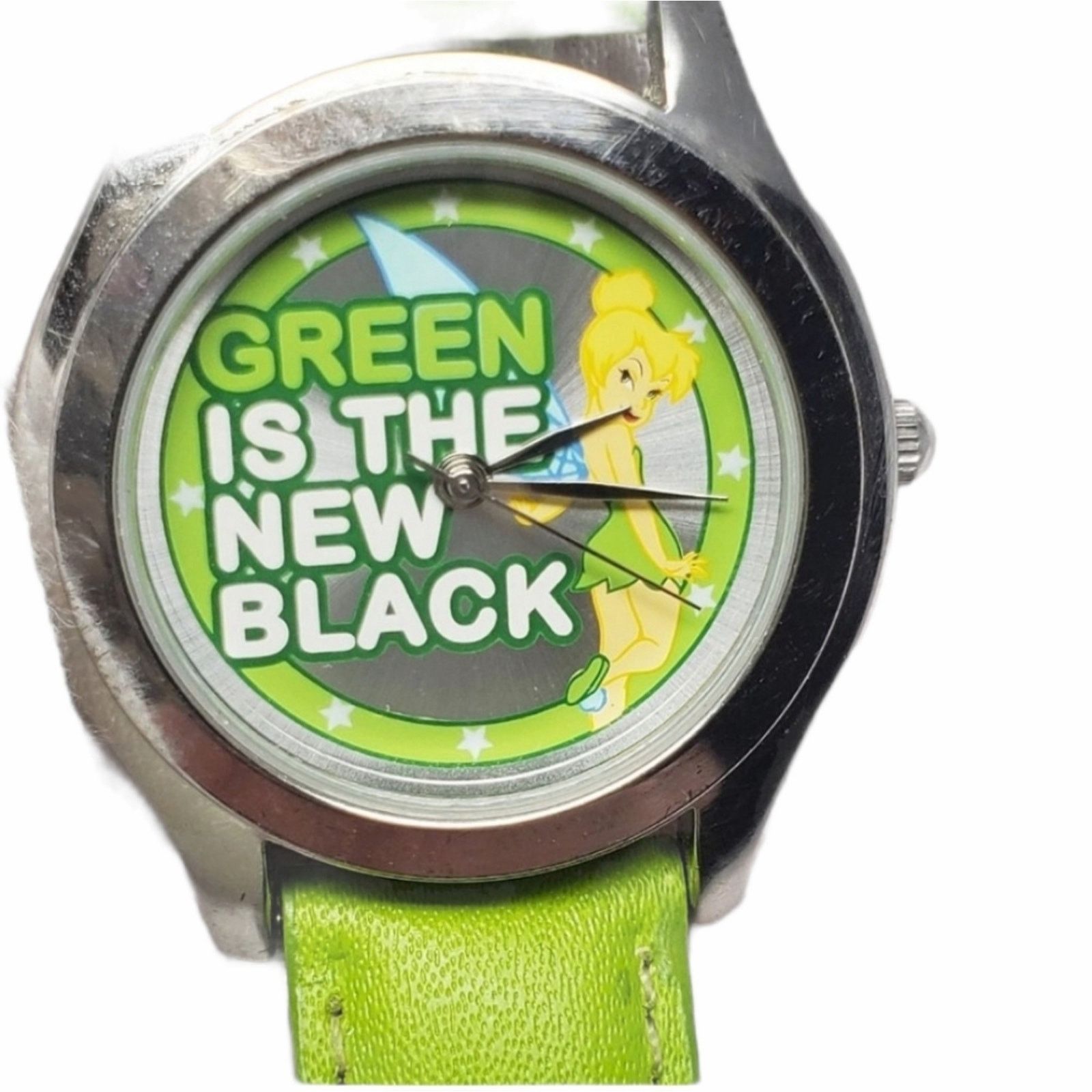 Disney Disney Tinker Bell Green is the New Black Analog Watch Size ONE SIZE - 1 Thumbnail