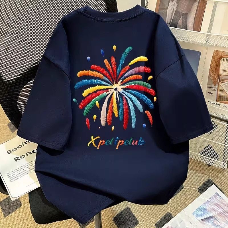 Other Funky Colorful Firework Back Print T-Shirt Size US M / EU 48-50 / 2 - 1 Thumbnail