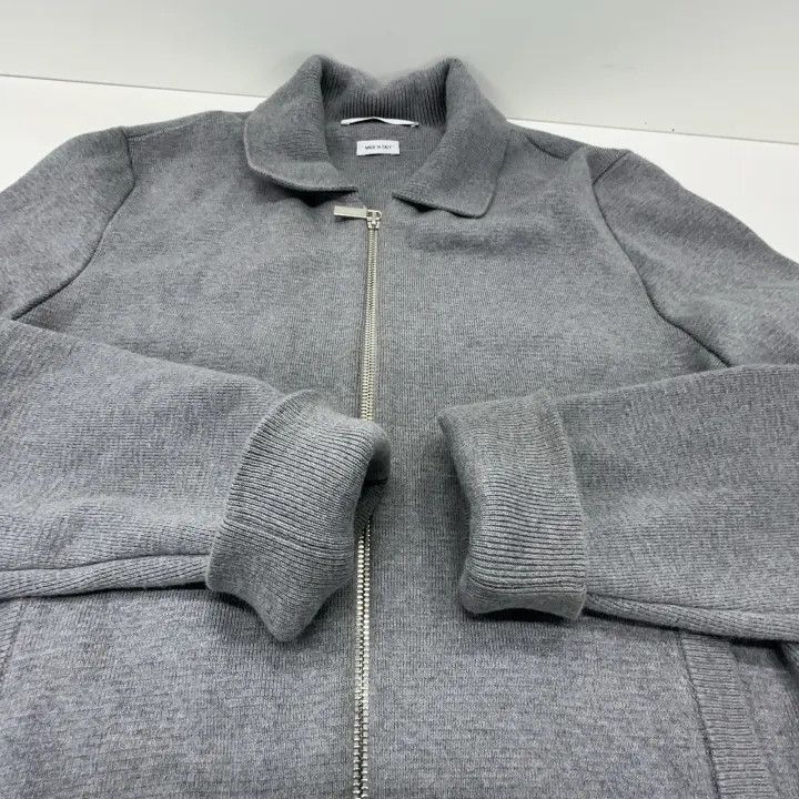 Thom Browne Thom Browne Gray Zip Collar Knit Sweater -2507 Size US S / EU 44-46 / 1 - 9 Thumbnail