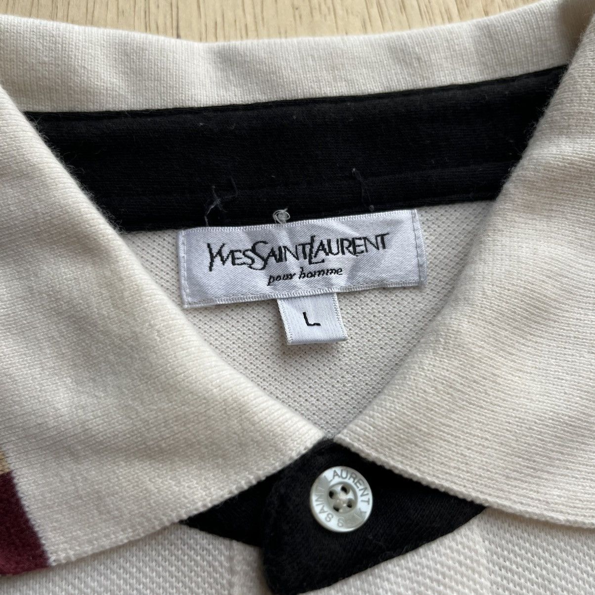 Yves Saint Laurent YVES SAINT LAUREN POUR HOMME LUXURY POLO SHIRT LONG SLEEVE Size US L / EU 52-54 / 3 - 4 Thumbnail