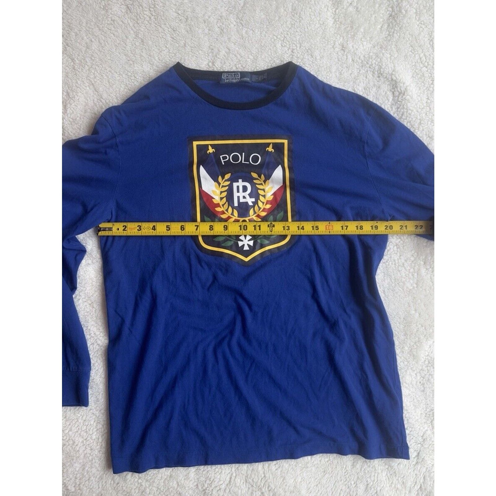Ralph Lauren Polo Ralph Lauren Mens M Blue Long Sleeve Shirt Uni Crest Size US M / EU 48-50 / 2 - 5 Thumbnail
