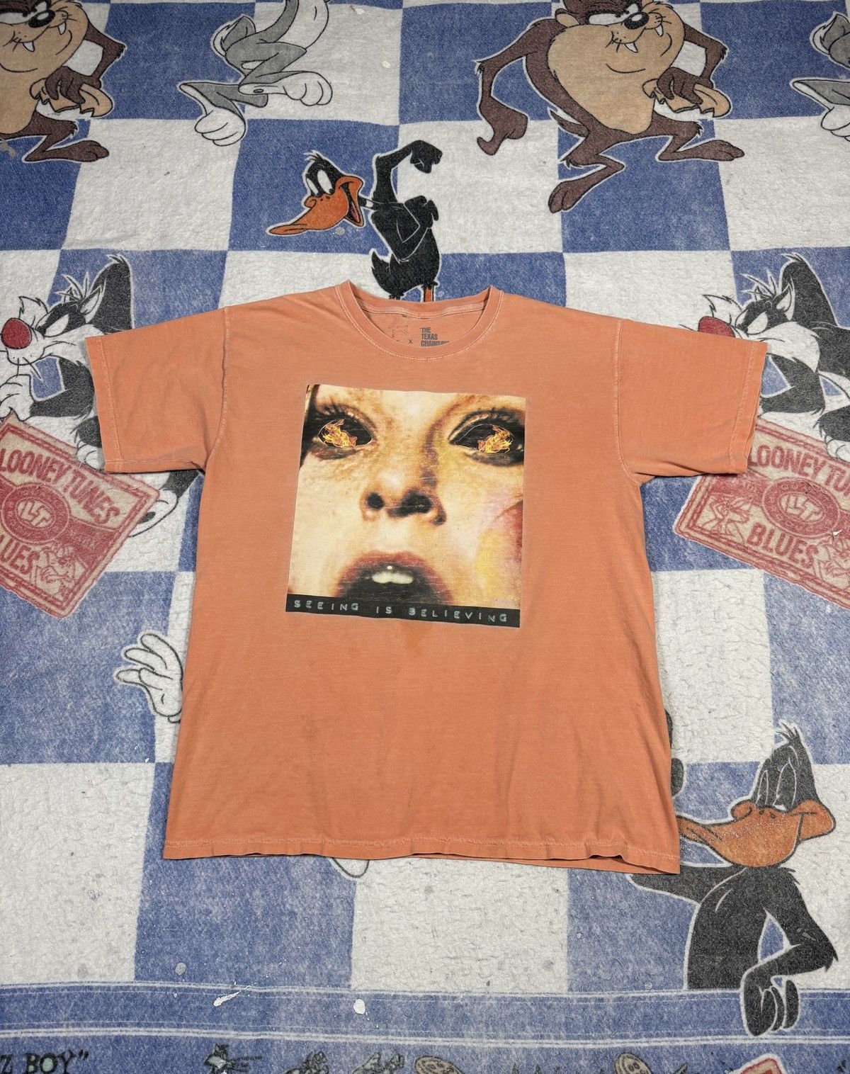 Travis Scott Travis Scott Texas chainsaw massacre tee Size US L / EU 52-54 / 3 - 1 Thumbnail