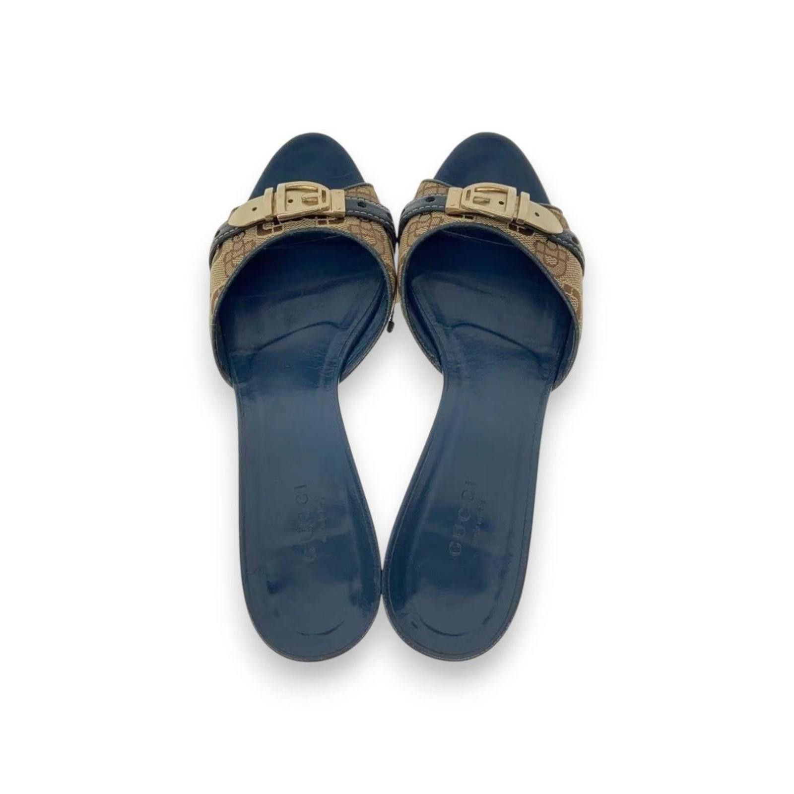 Gucci Gucci authentic vintage preppy old money heels / sandals Size US 7 / IT 37 - 3 Thumbnail