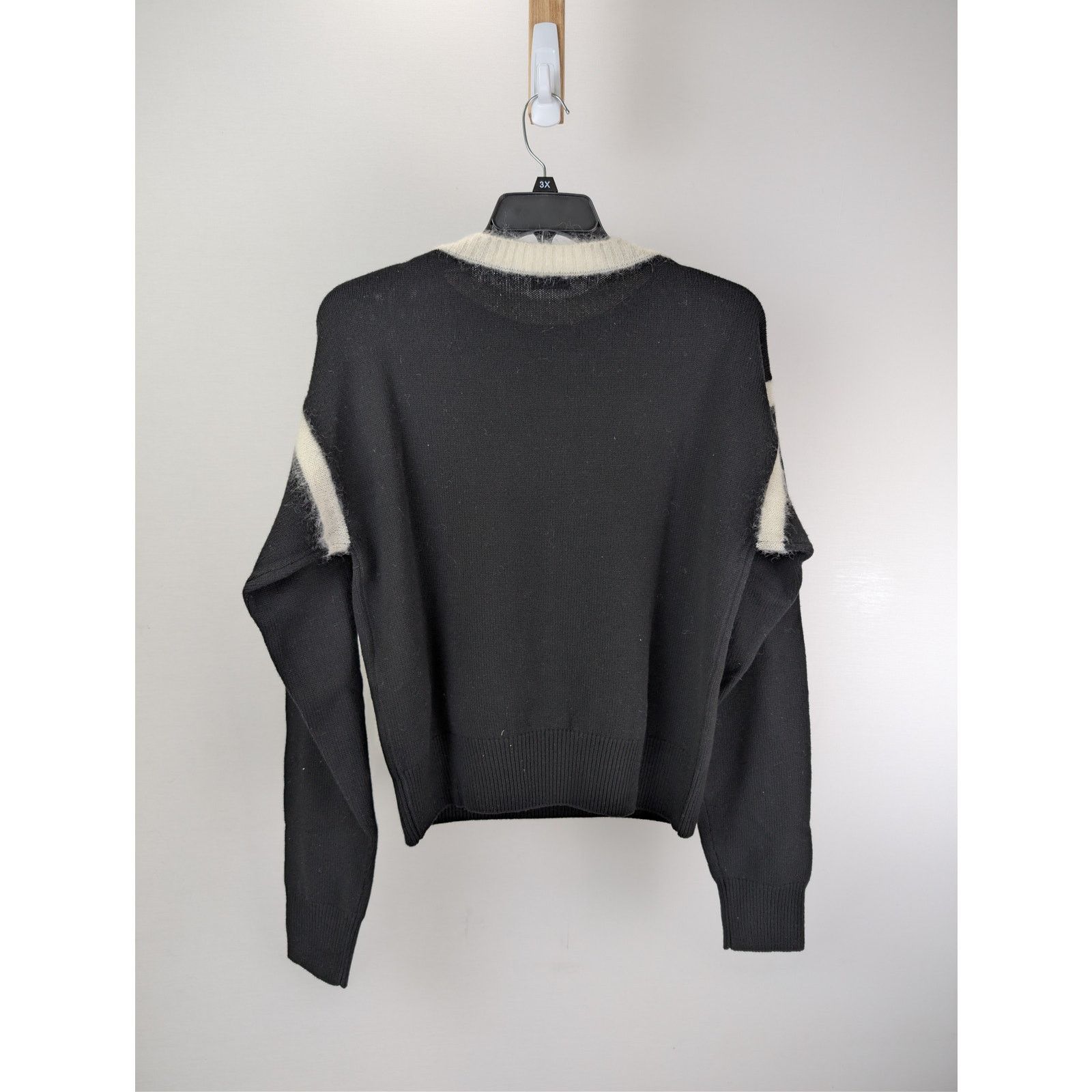 Saint Laurent Paris o1rshd1 Pull Encolure Sweatshirt Sweater Mohair in Black Size US XL / EU 56 / 4 - 8 Thumbnail