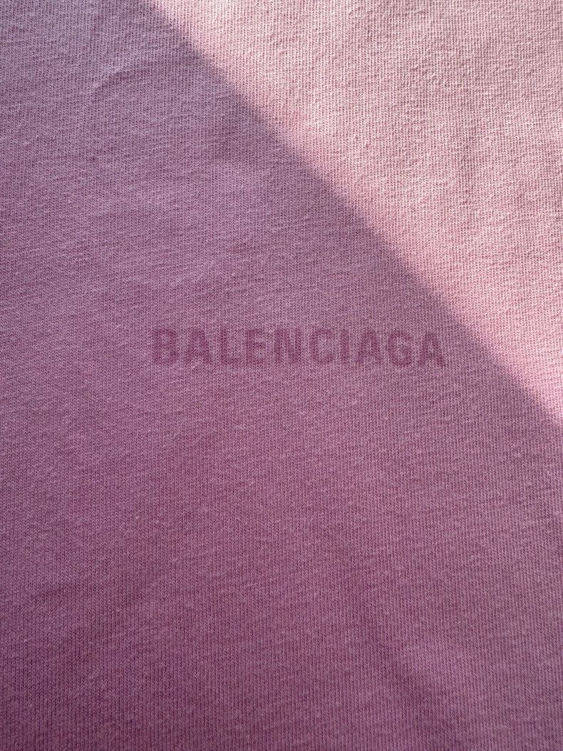 Balenciaga Balenciaga Pink front and back logo short sleeves Size US M / EU 48-50 / 2 - 4 Thumbnail