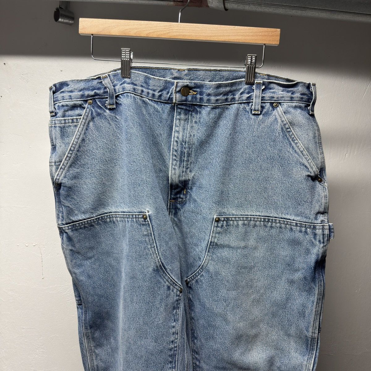 Carhartt Carhartt Faded Denim Double Knee Jeans ERD Grunge Chrome Size US 41 - 3 Thumbnail