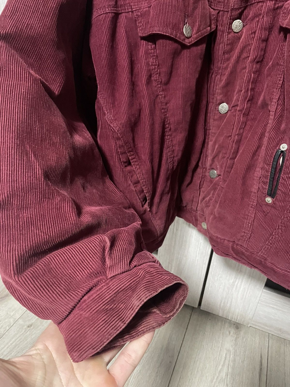 Diesel Vintage Rare Diesel Corduroy Distressed Jacket Velvet Size US L / EU 52-54 / 3 - 18 Thumbnail