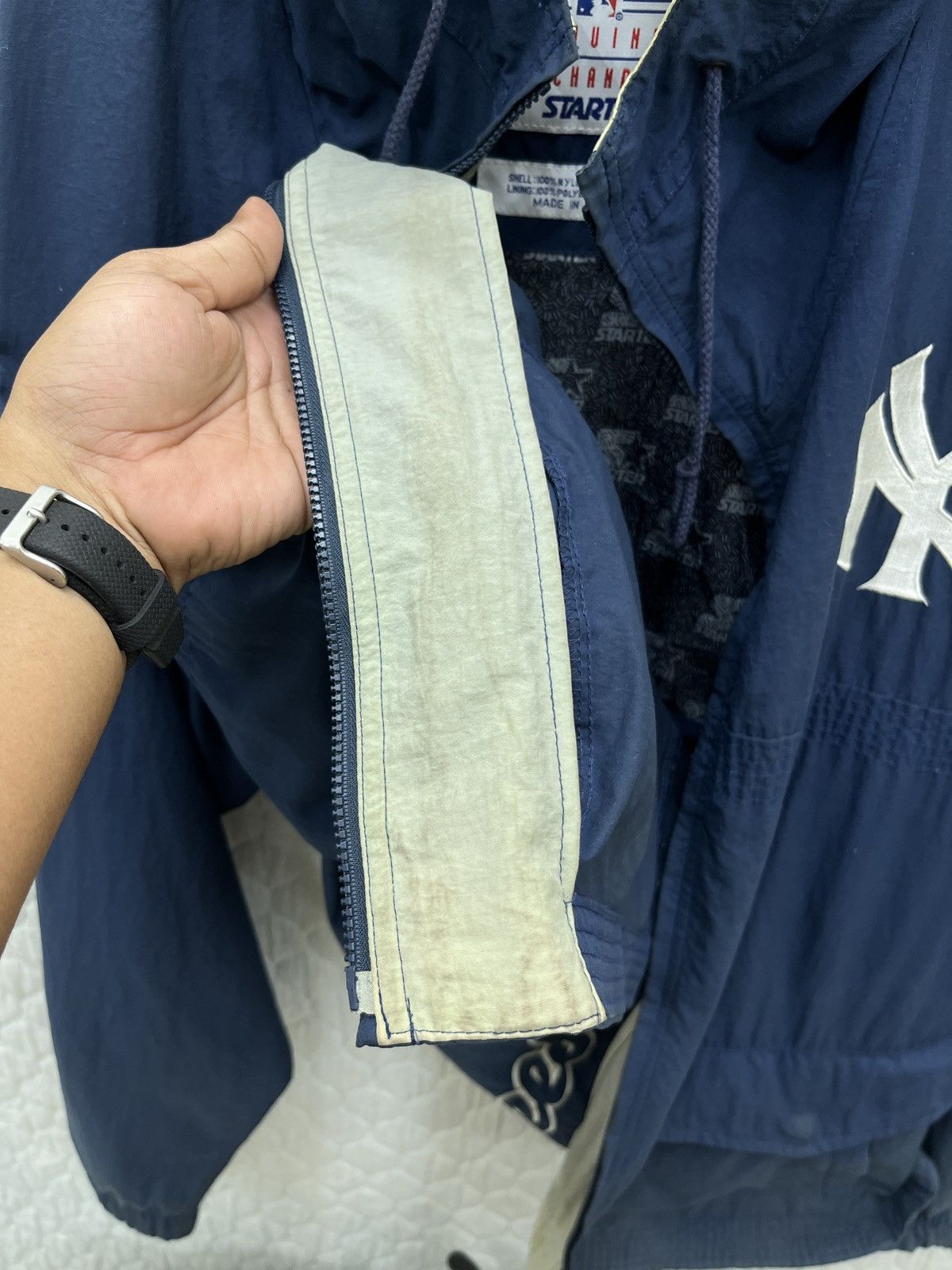 MLB × New York Yankees × Starter 🔥🔥🔥STEALS STARTER MLB NEW YORK YANKEES HOODIE LIGHT JACKET Size US L / EU 52-54 / 3 - 8 Thumbnail
