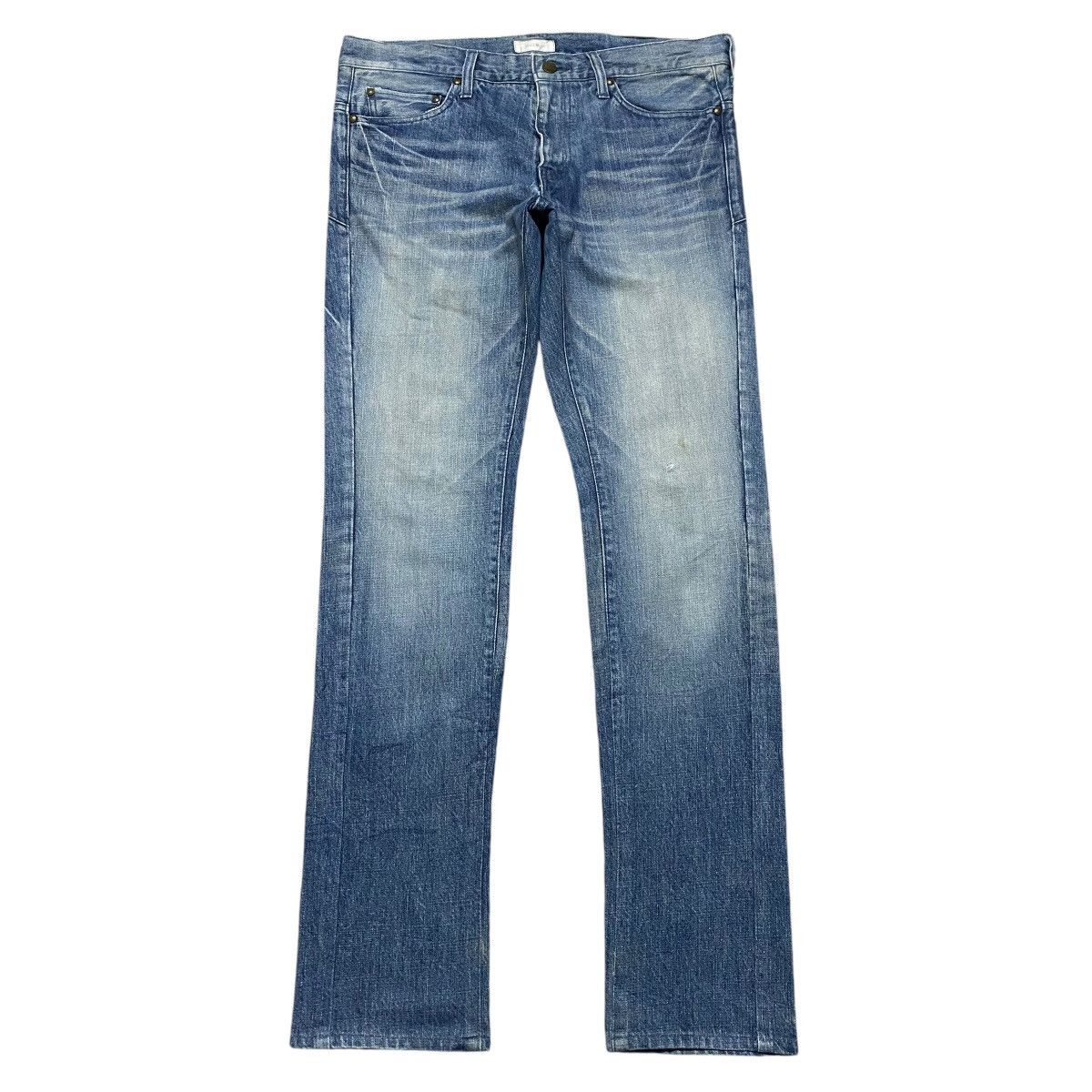 Japanese Brand ICHI MIRI Blue Denim Jeans Size US 33 - 2 Thumbnail