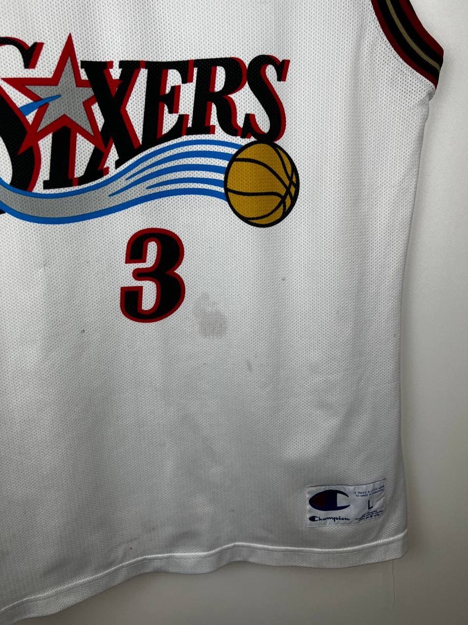 Champion × Vintage Sixers Iverson Champion NBA jersey t-shirts size L Size US L / EU 52-54 / 3 - 5 Thumbnail