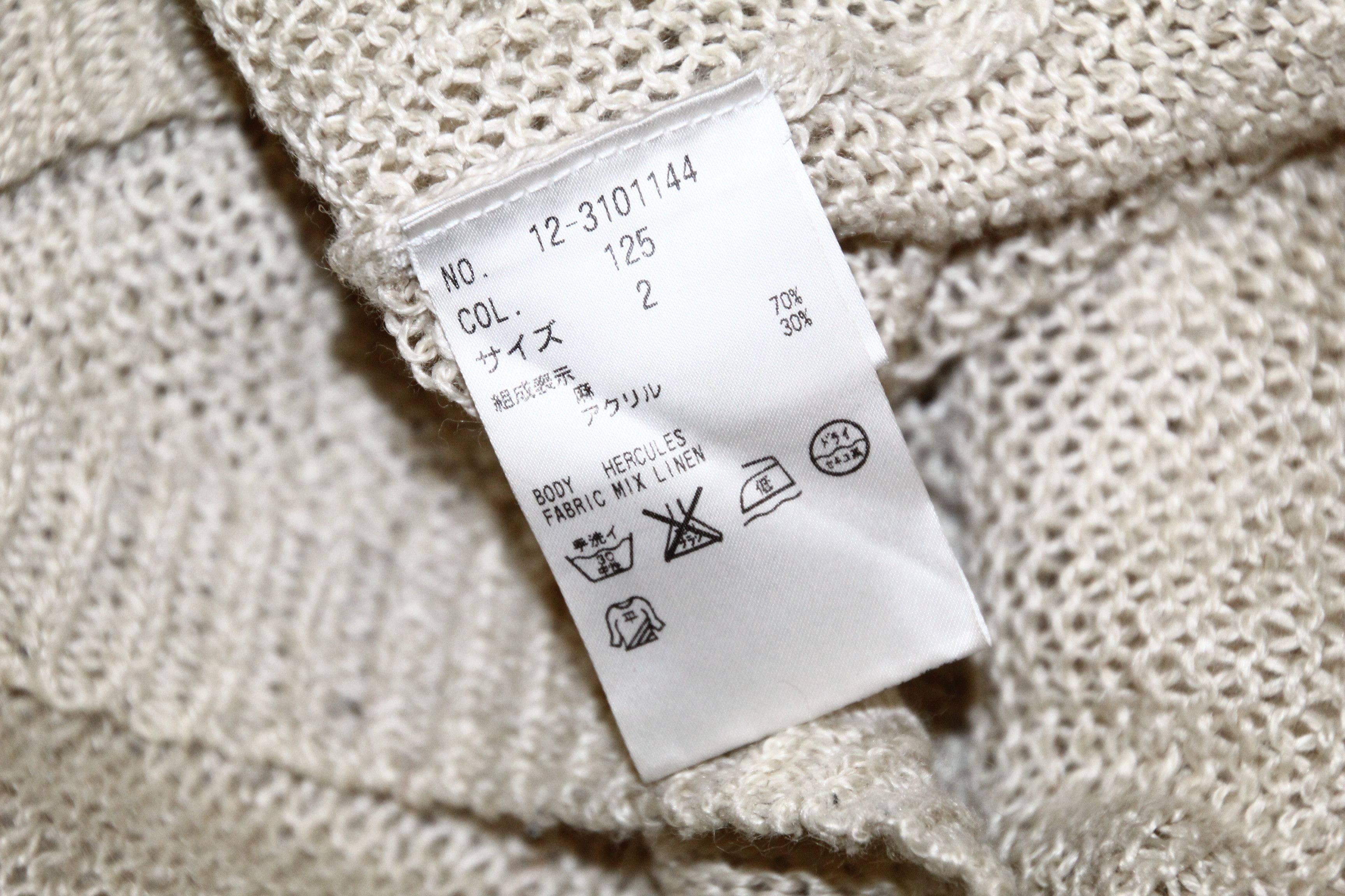 Japanese Brand PLST co. Issey Miyake Mix Linen Knit Hercules Sweater Size M / US 6-8 / IT 42-44 - 7 Thumbnail