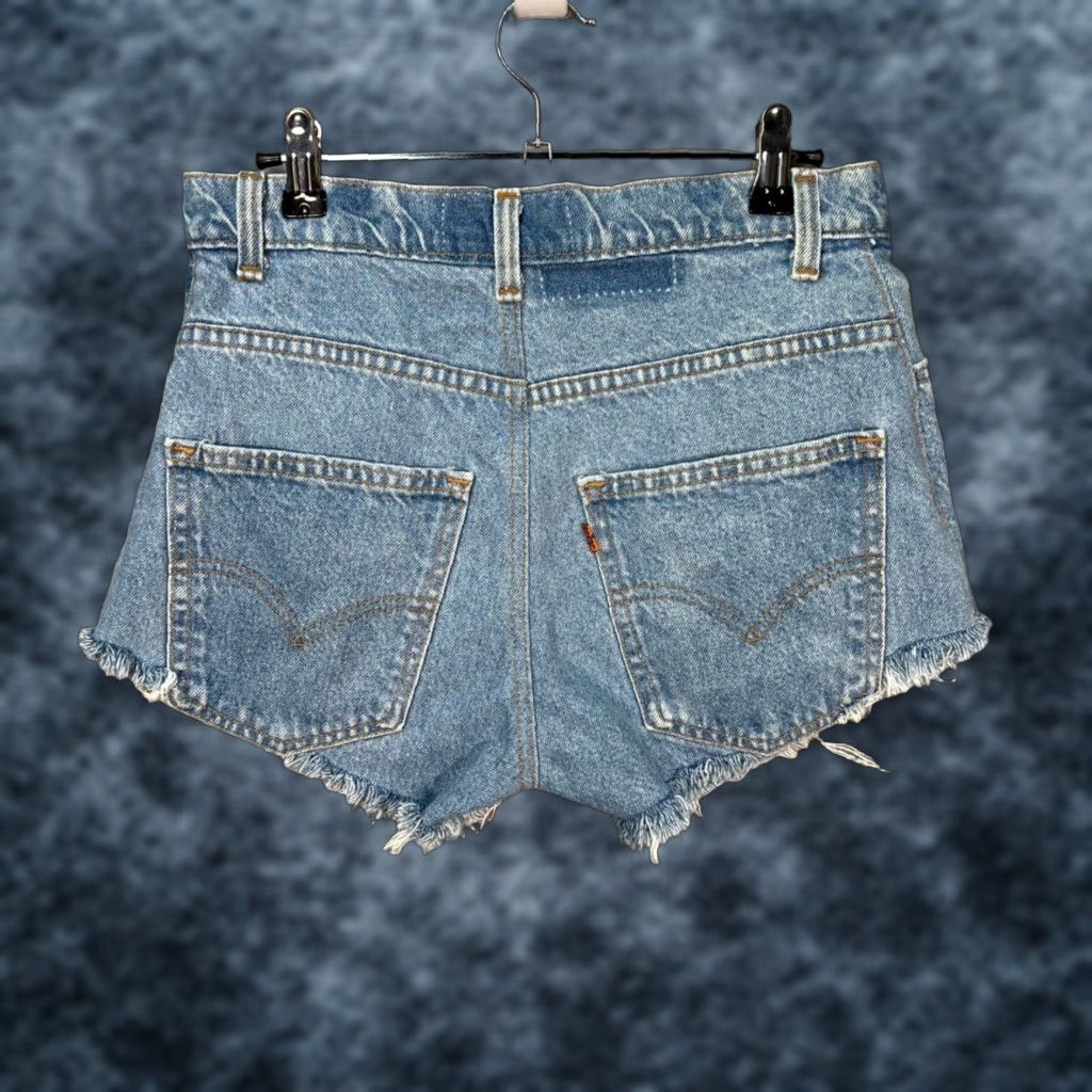 Levi's VINTAGE Levi's Womens 28 Denim Cut-Off Shorts Distressed Blue Frayed Hem Size 28" / US 6 / IT 42 - 1 Thumbnail