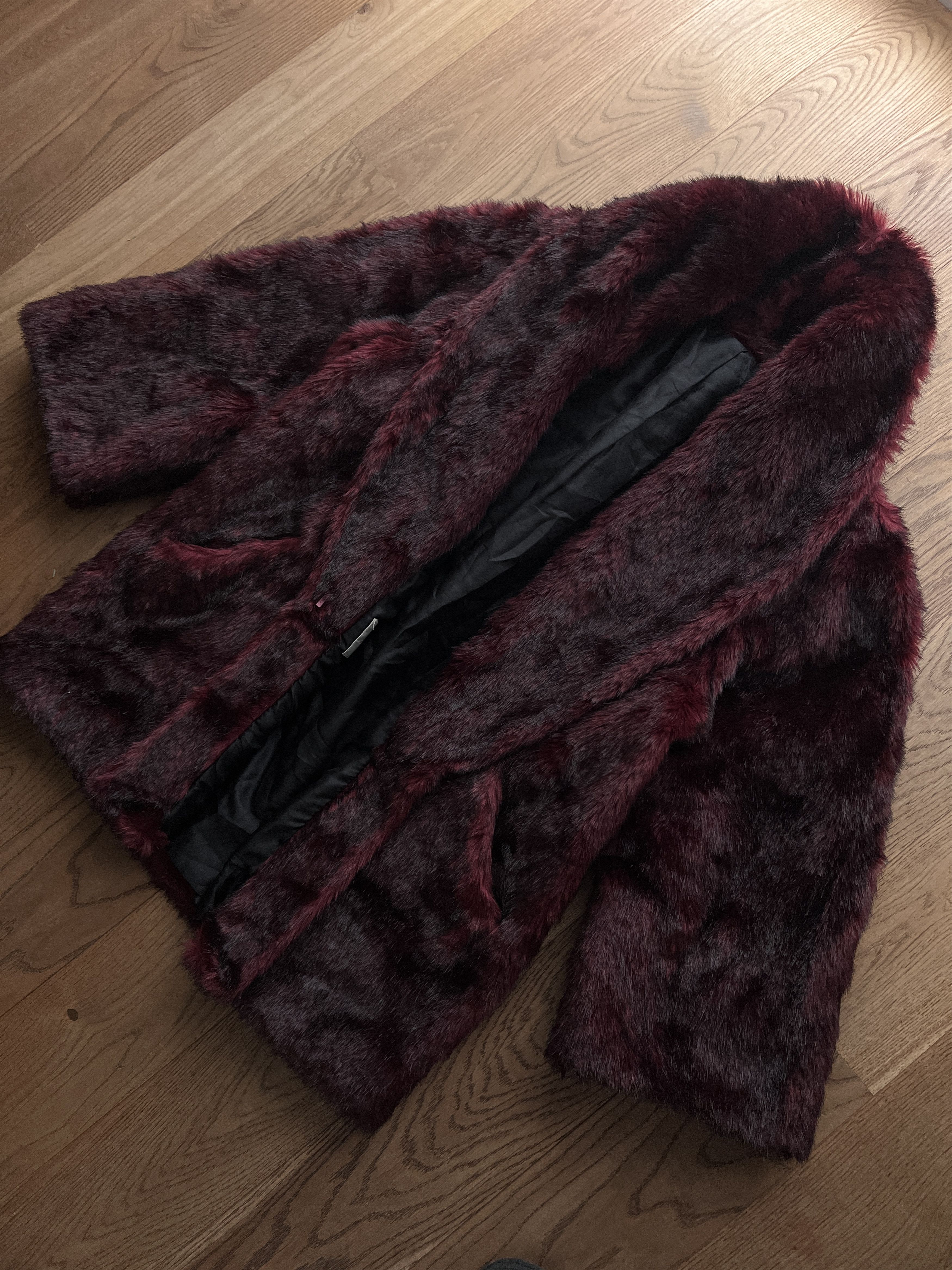 Hysteric Glamour Crazy 00s red faux fur jacket avant garde y2k japanese fuzzy Size L / US 10 / IT 46 - 6 Thumbnail