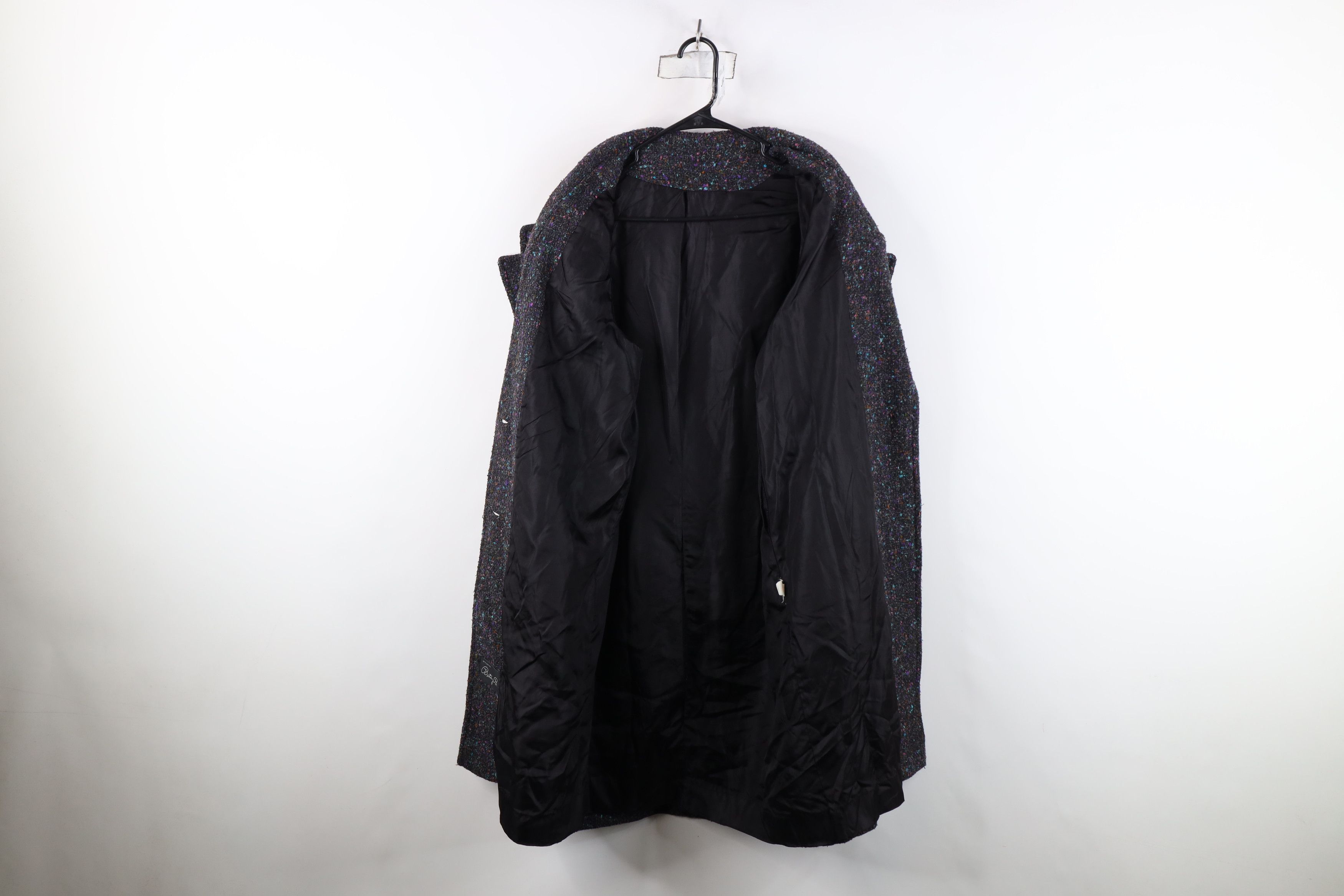Vintage Vintage 70s Streetwear Wool Tweed Trench Coat Jacket USA Size L / US 10 / IT 46 - 8 Thumbnail