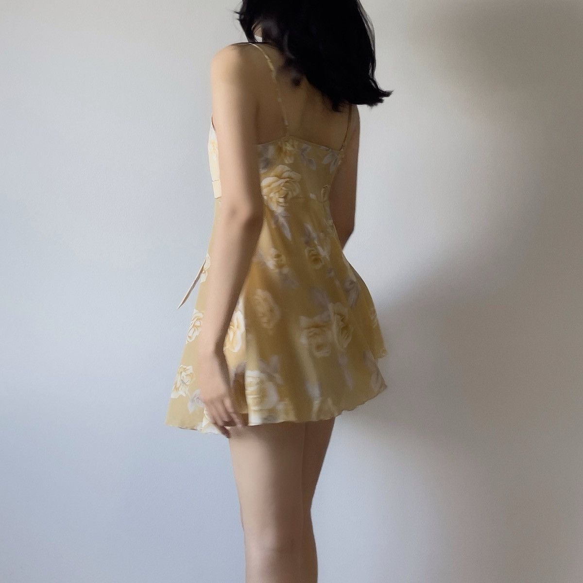 Victoria's Secret Victoria’s Secret 1990s Dusty Golden Chiffon Slip Dress (S) Size S / US 4 / IT 40 - 6 Thumbnail