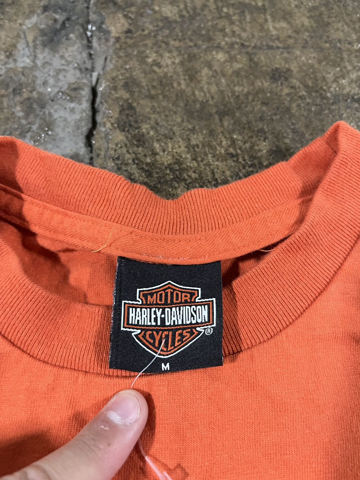 Harley Davidson × Vintage Crazy Vintage Harley Davidson Eagle Pocket Tee Grunge Biker Size US M / EU 48-50 / 2 - 6 Thumbnail