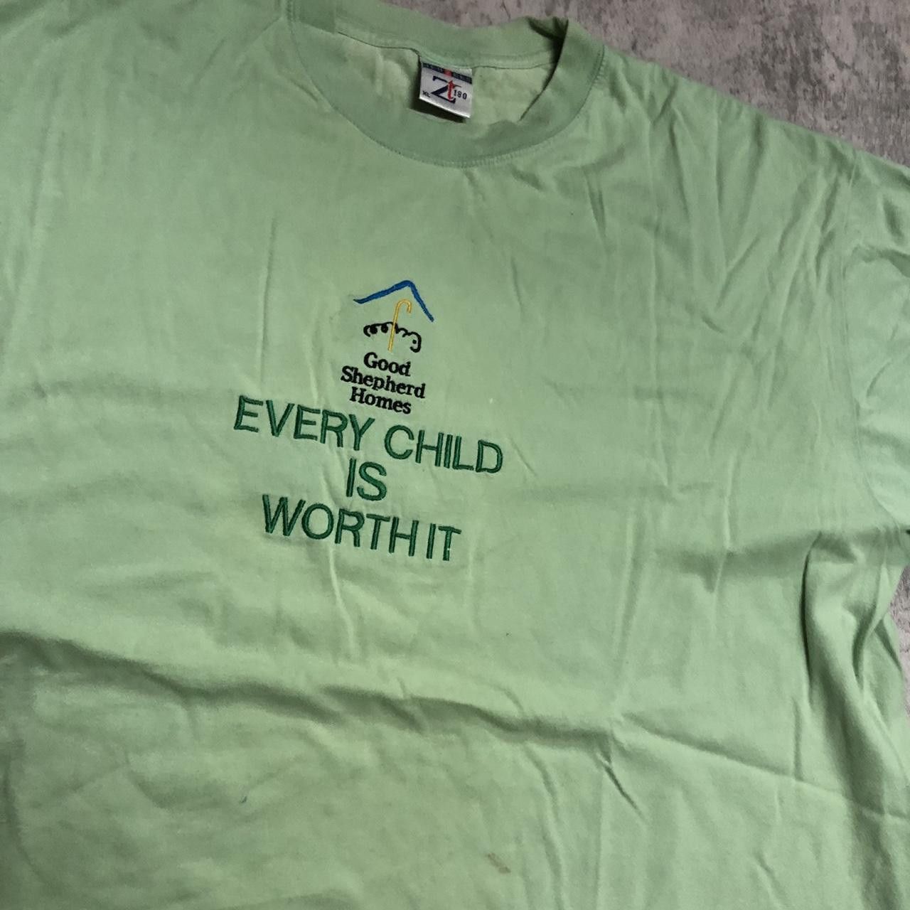 Other Green vintage 90s Good Shepherd Homes T-shirt Size US XL / EU 56 / 4 - 2 Thumbnail