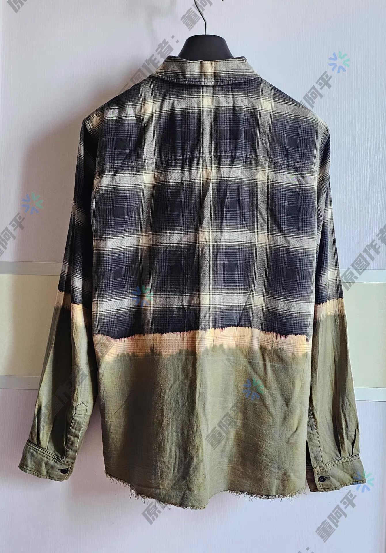 Amiri AMIRI Plaid Gradient Tie-Dye Shirt. Q4 Size US L / EU 52-54 / 3 - 3 Thumbnail