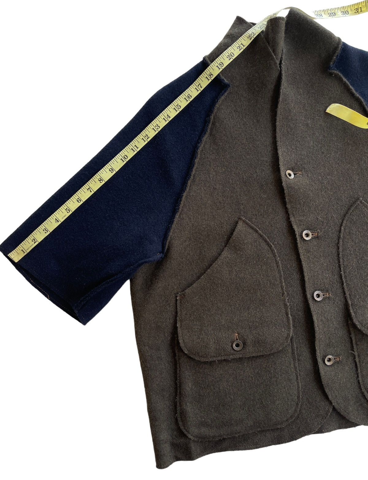 Japanese Brand Chairmade Union Made Kapital Japan Short Sleeve Wool Jacket Size US L / EU 52-54 / 3 - 9 Thumbnail