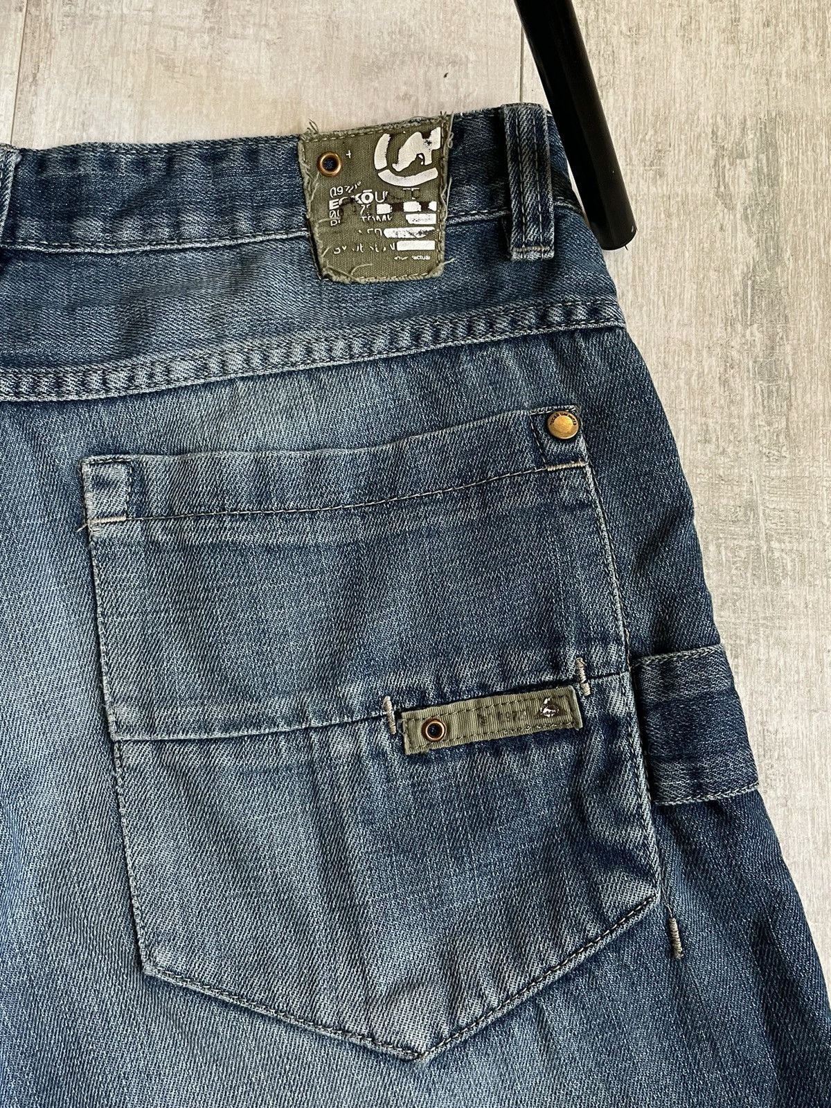 Ecko Unltd. Vintage 00’s Ecko Unltd Denim Baggy Jeans Rap Y2K Big Logo Size US 33 - 6 Thumbnail