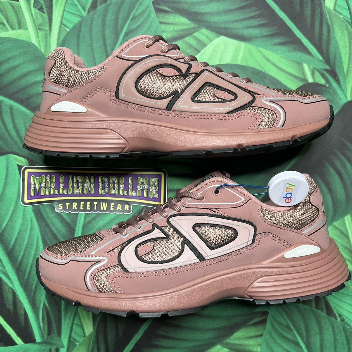 image of Christian Dior Monsieur x Dior B30 Reflective Sneaker ‘Burlwood’ Sz- 9M/42Eu in Pink, Men's