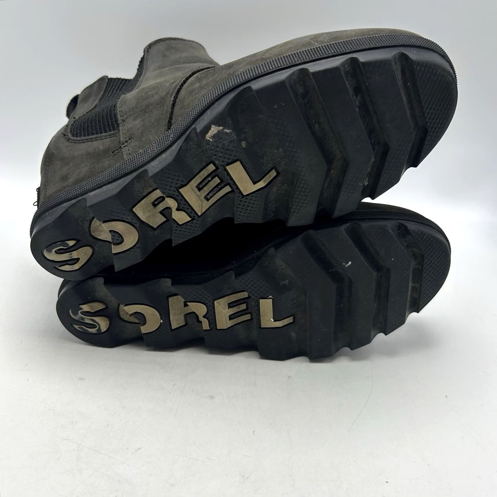 SOREL Sorel Chelsea Boots Womens 8 M Joan of Arctic Wedge II Black Nubuck Leather Size US 8 / IT 38 - 8 Thumbnail