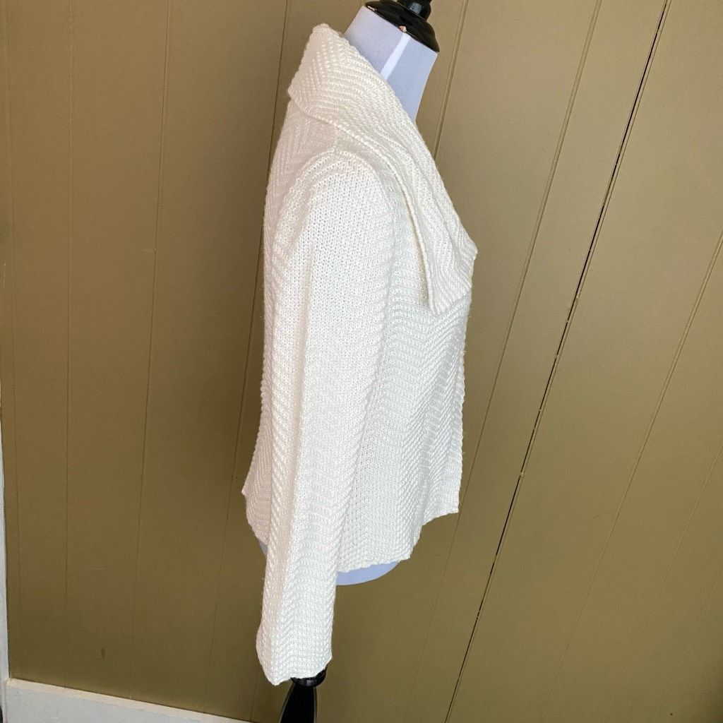 Other JM Collection women S one button knit collared sweater jacke Size S / US 4 / IT 40 - 5 Thumbnail
