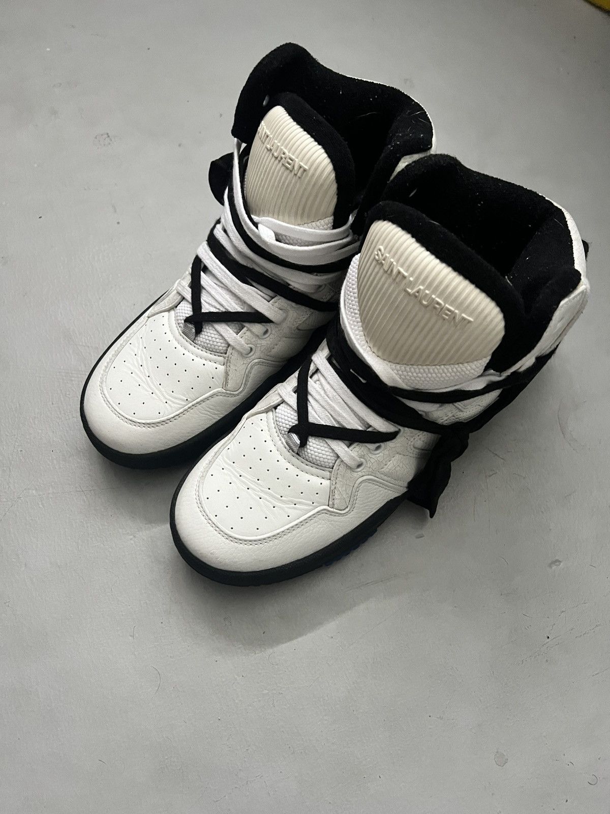 Yves Saint Laurent Saint Laurent mens high top embroidered logo 