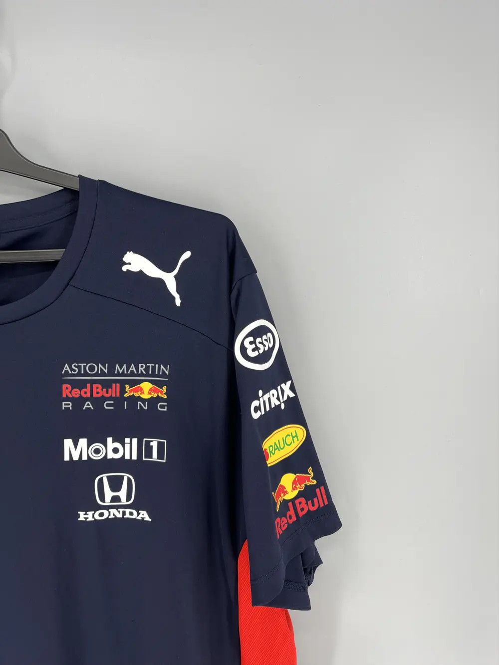 Formula 1 Aston Martin Red Bull Racing Team Puma F-1 Tee y2k Size US XXL / EU 58 / 5 - 10 Thumbnail
