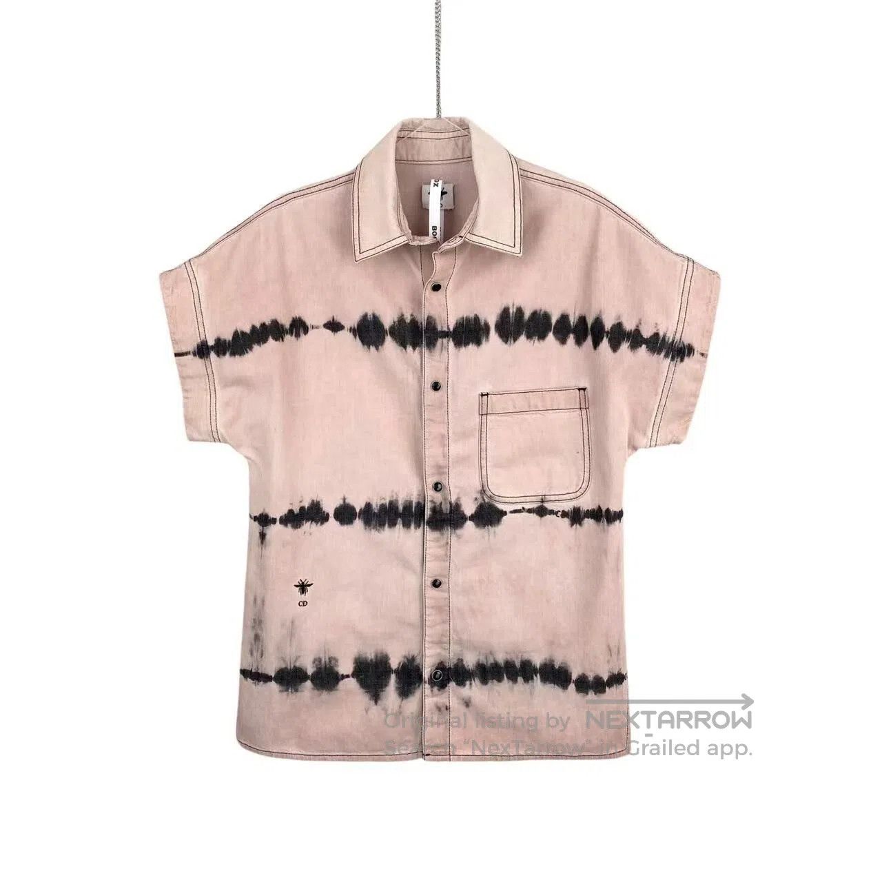 Dior Dior Rendered print bee-embroidered short-sleeved denim sh Size 4XL / US 24-26 - 1 Thumbnail
