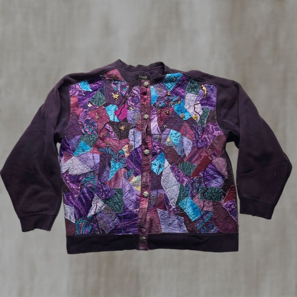 Croft & Barrow C&B Sport by Croft & Barrow Quilt Patchwork Coat Jacket Adult Women's M Medium Multicolor Jacket Womens M Size M / US 6-8 / IT 42-44 - 1 Thumbnail