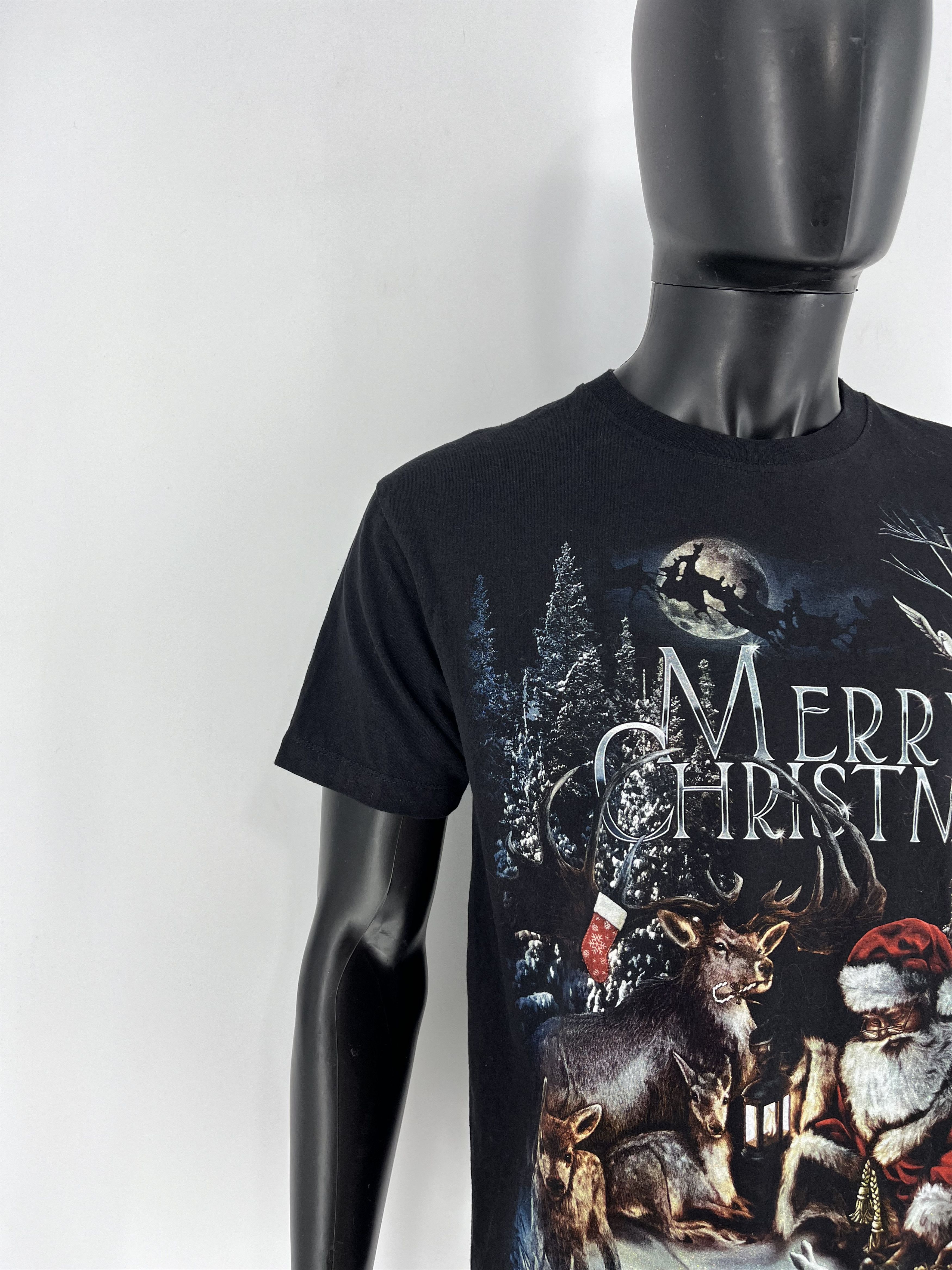 Band Tees × Vintage Vintage Y2K Merry Christmas WILD Hevy Matal Streetwear Size US M / EU 48-50 / 2 - 6 Thumbnail