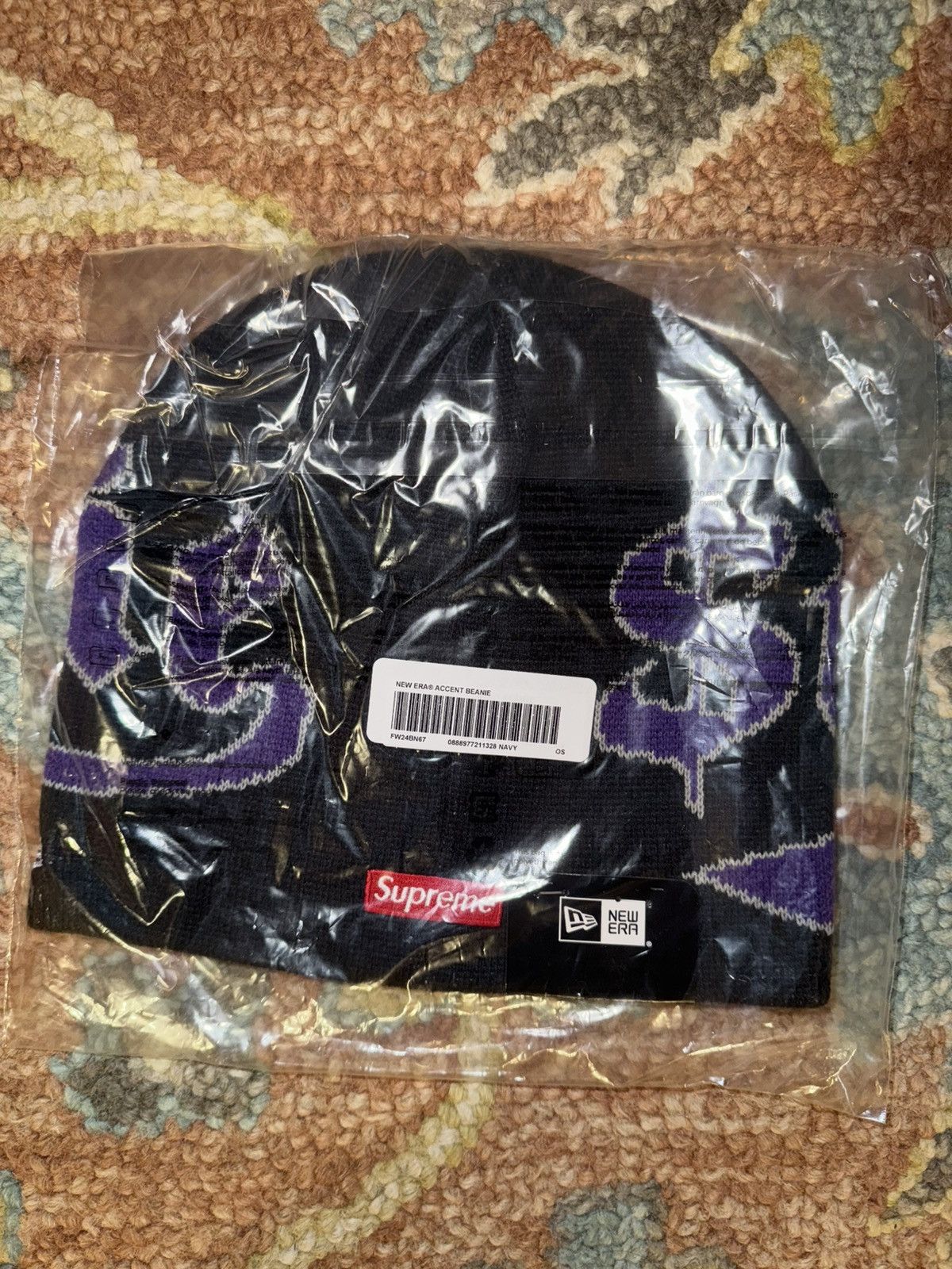 New Era × Supreme Supreme New Era Accent Beanie Size ONE SIZE - 2 Thumbnail
