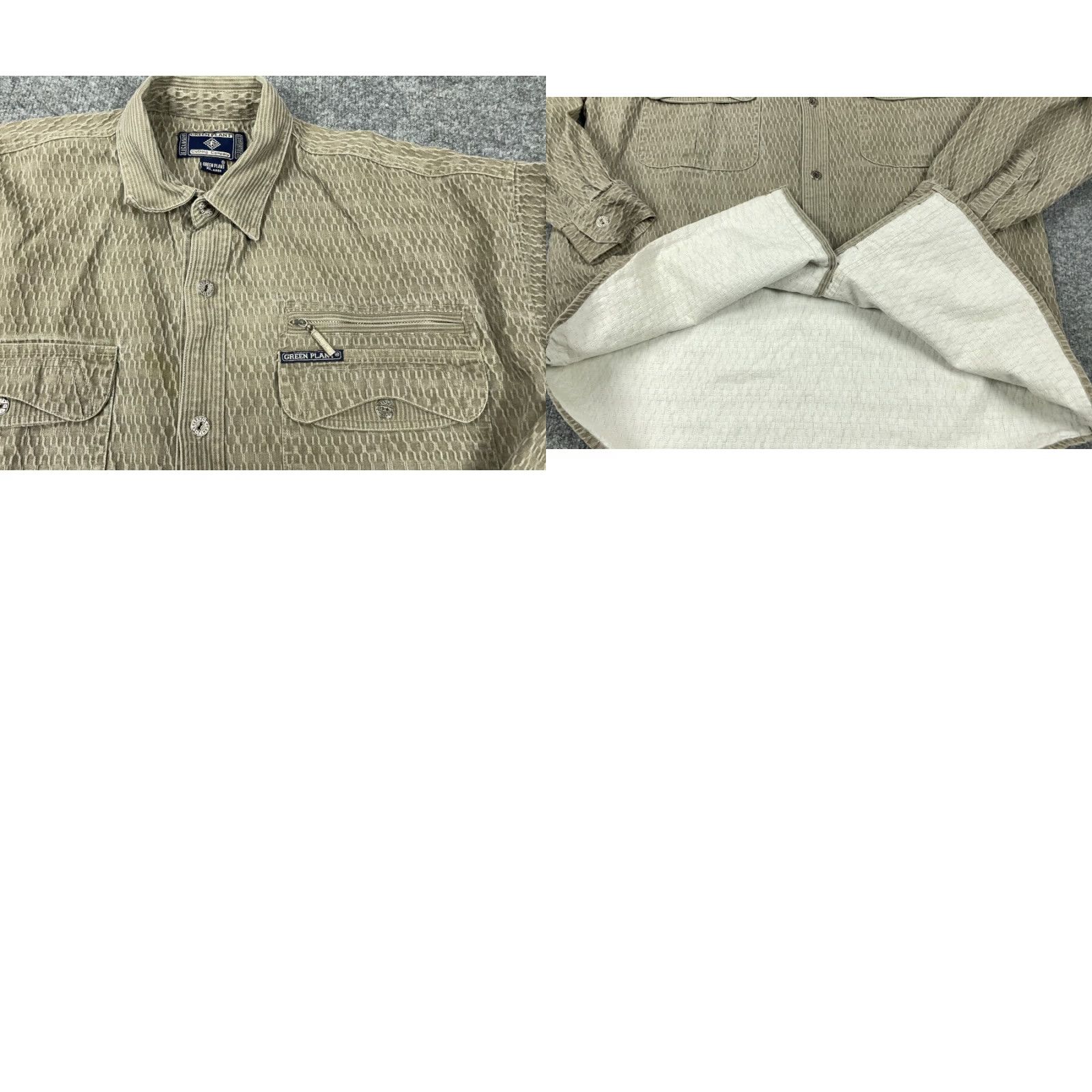 Etro VTG 90s Green Textured Shacket Adult XL Pocket Shirt Jacket Size US XL / EU 56 / 4 - 8 Thumbnail