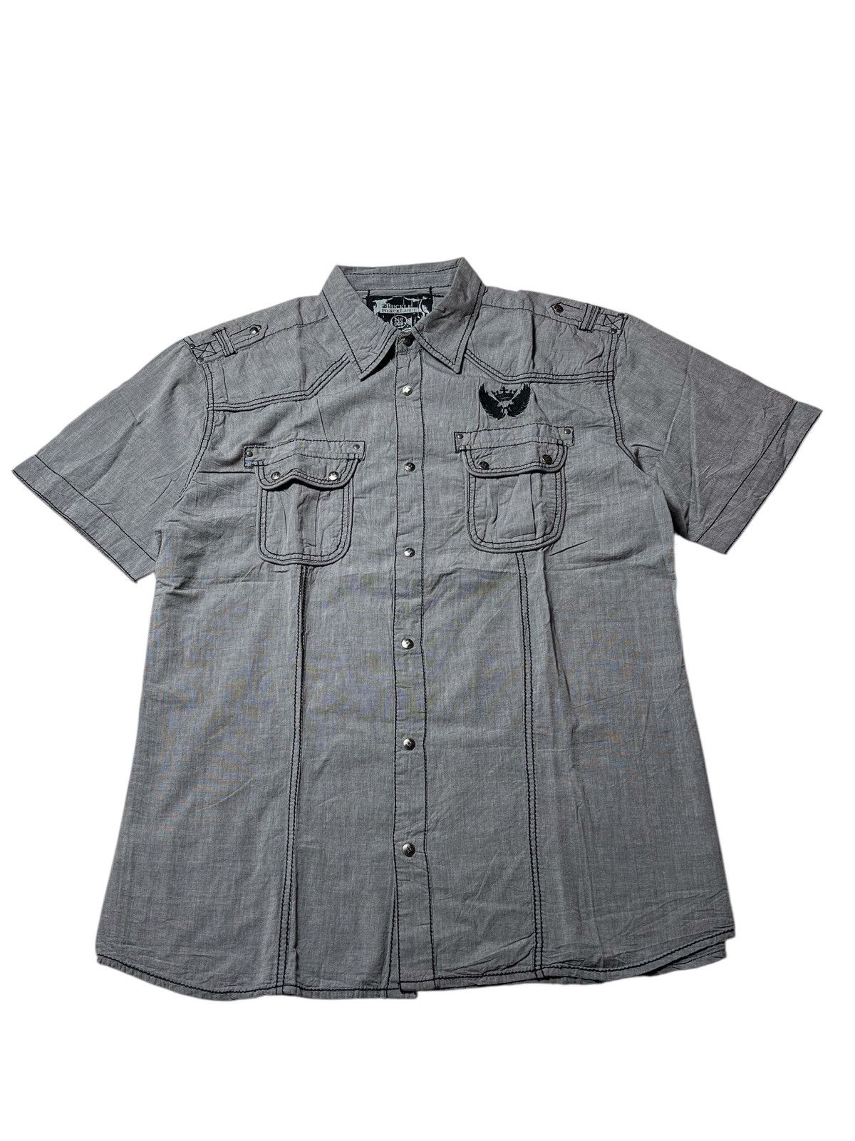Japanese Brand Japanese Buckle BlackLabel Grunge Punk Kmrii LGB Style Shirt Size US XL / EU 56 / 4 - 7 Thumbnail