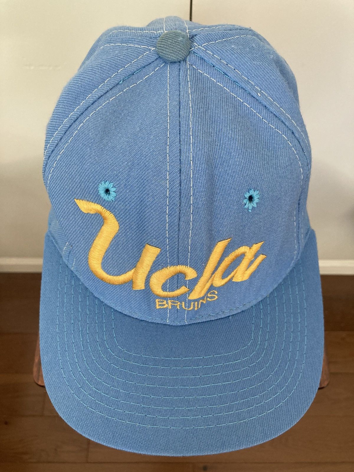 Sports Specialties UCLA BRUINS SCRIPT SPORTS SPECIALTIES SNAPBACK HAT CAP 1990S Size ONE SIZE - 5 Thumbnail
