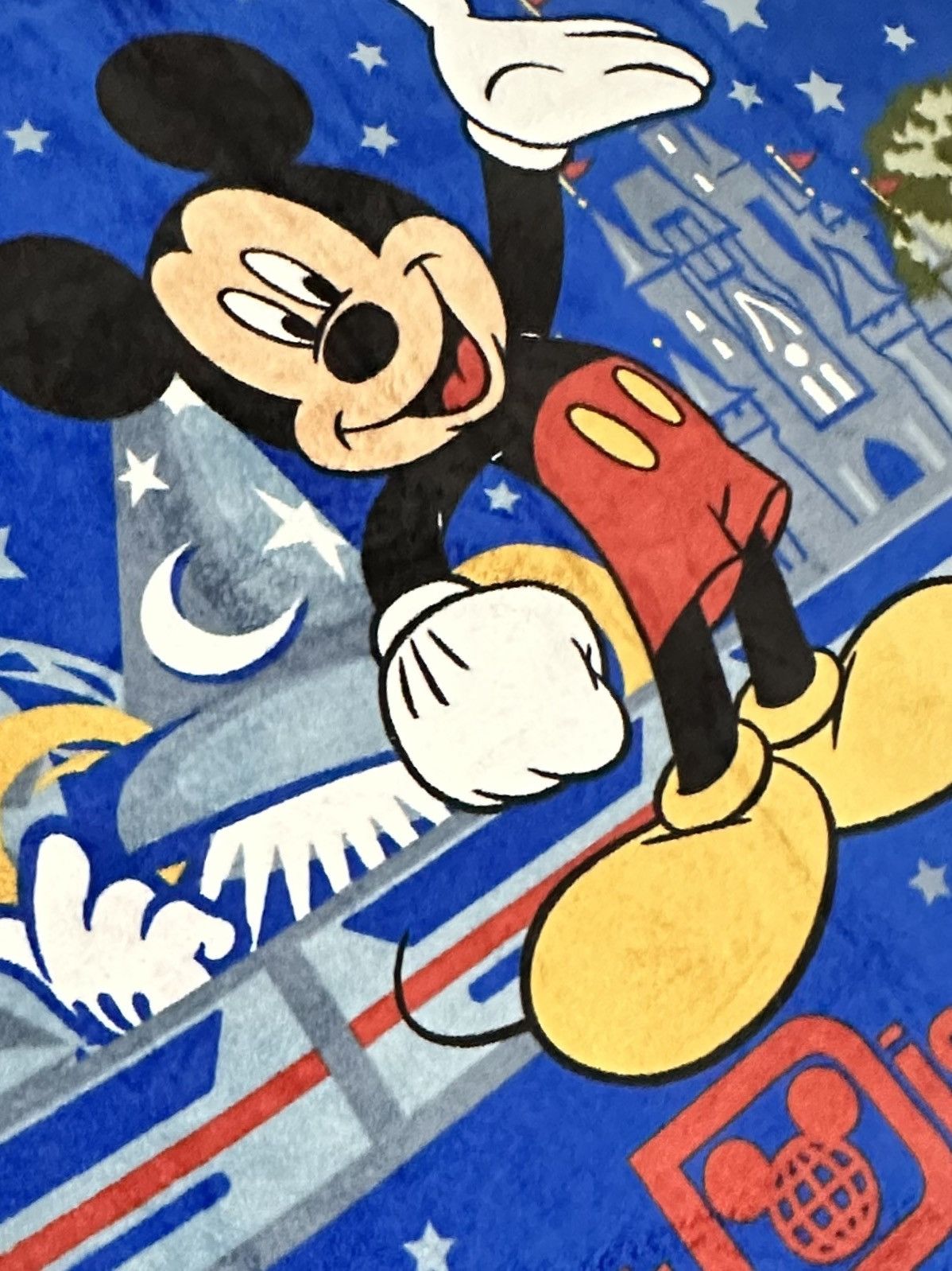 Disney Disney Mickey Mouse Character Plush Blanket Size ONE SIZE - 3 Thumbnail