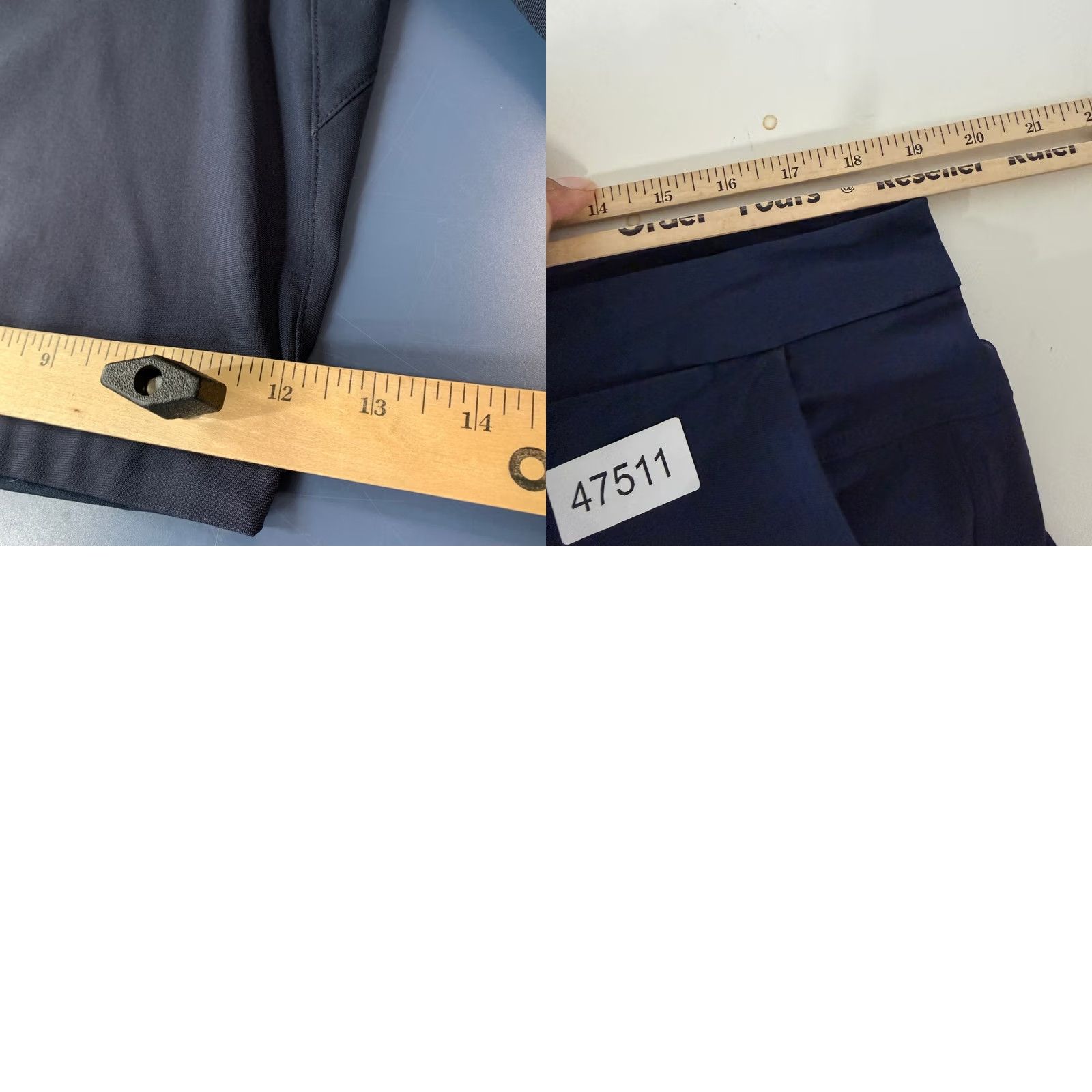 Lululemon Lululemon Commission Shorts Mens 37 Navy Blue Chino Performance Golf Quick Dry Stretch Breathable Pockets 9in Inseam Casual Travel Mens Size US 37 - 9 Thumbnail