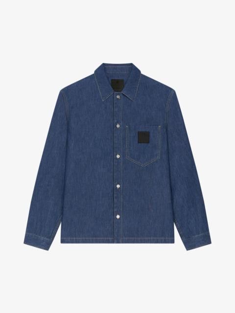 Givenchy o1w1db10325 Classic Boxy Fit Ls Shirt in Denim Blue Size US M / EU 48-50 / 2 - 1 Preview