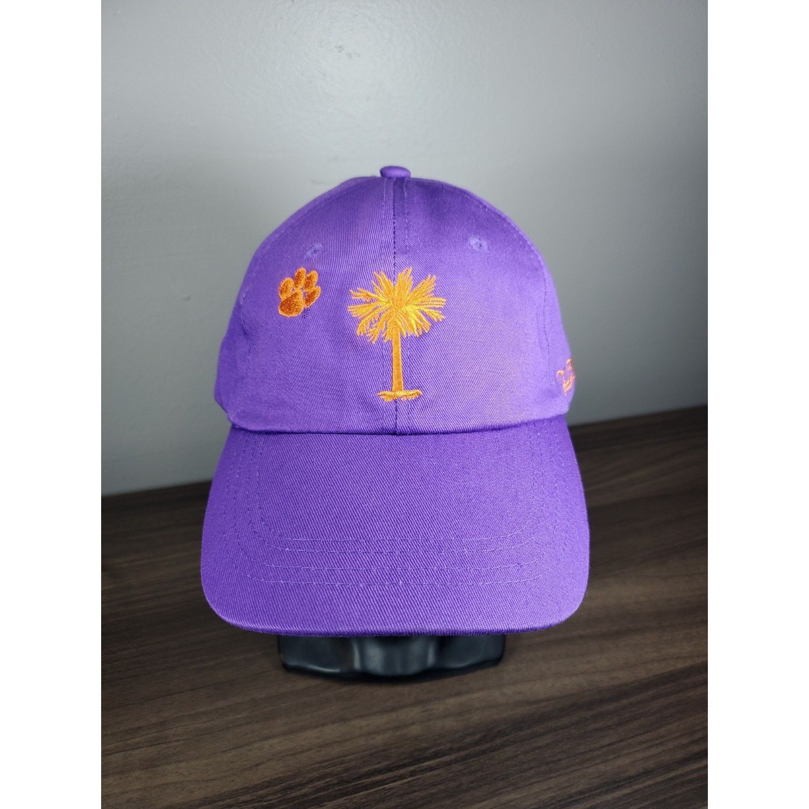 NCAA Clemson Tigers Palmetto Tree Paw Purple Hat University NCAA Size ONE SIZE - 1 Thumbnail