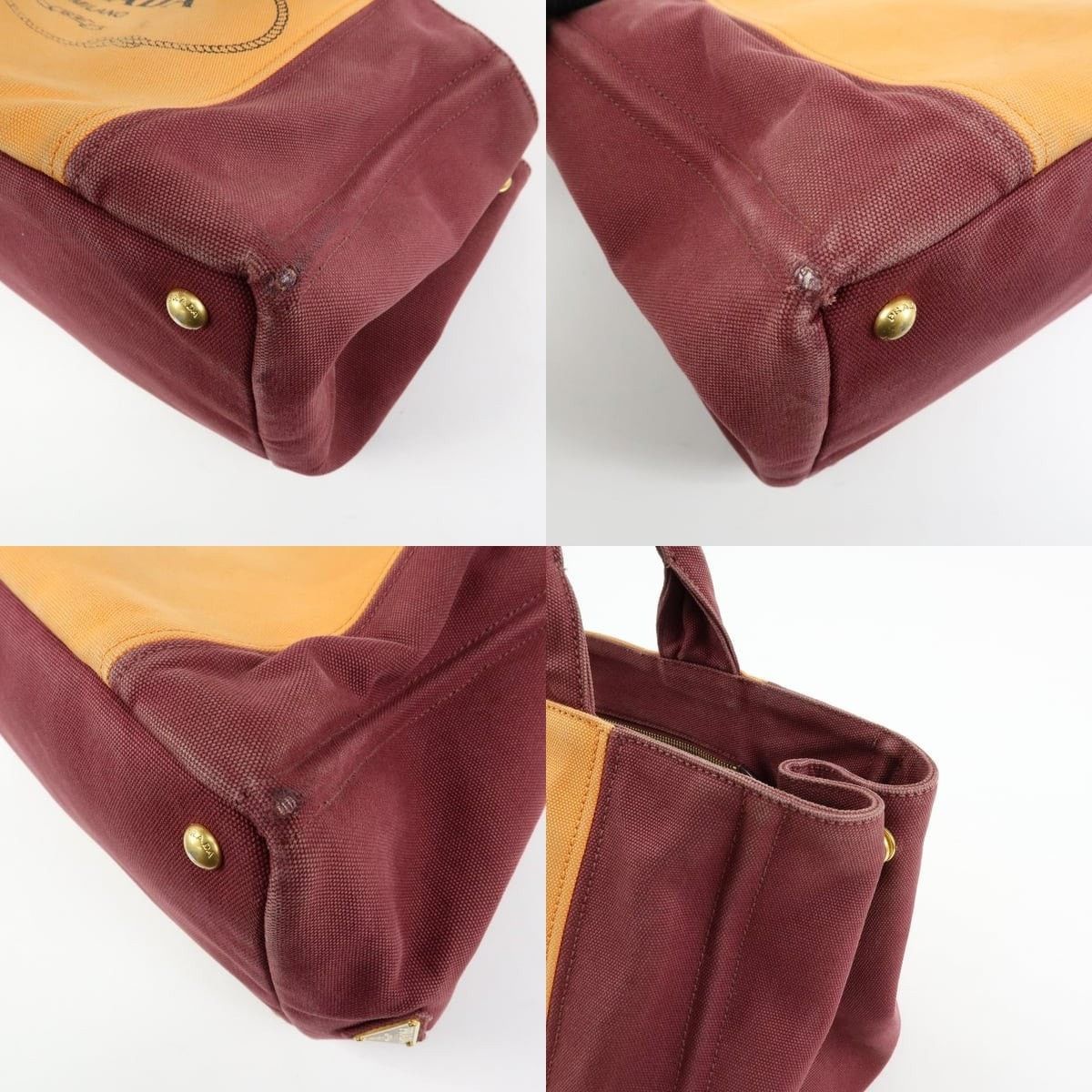 Prada Prada Canapa Logo Canvas Tote Multicolor Size ONE SIZE - 5 Thumbnail