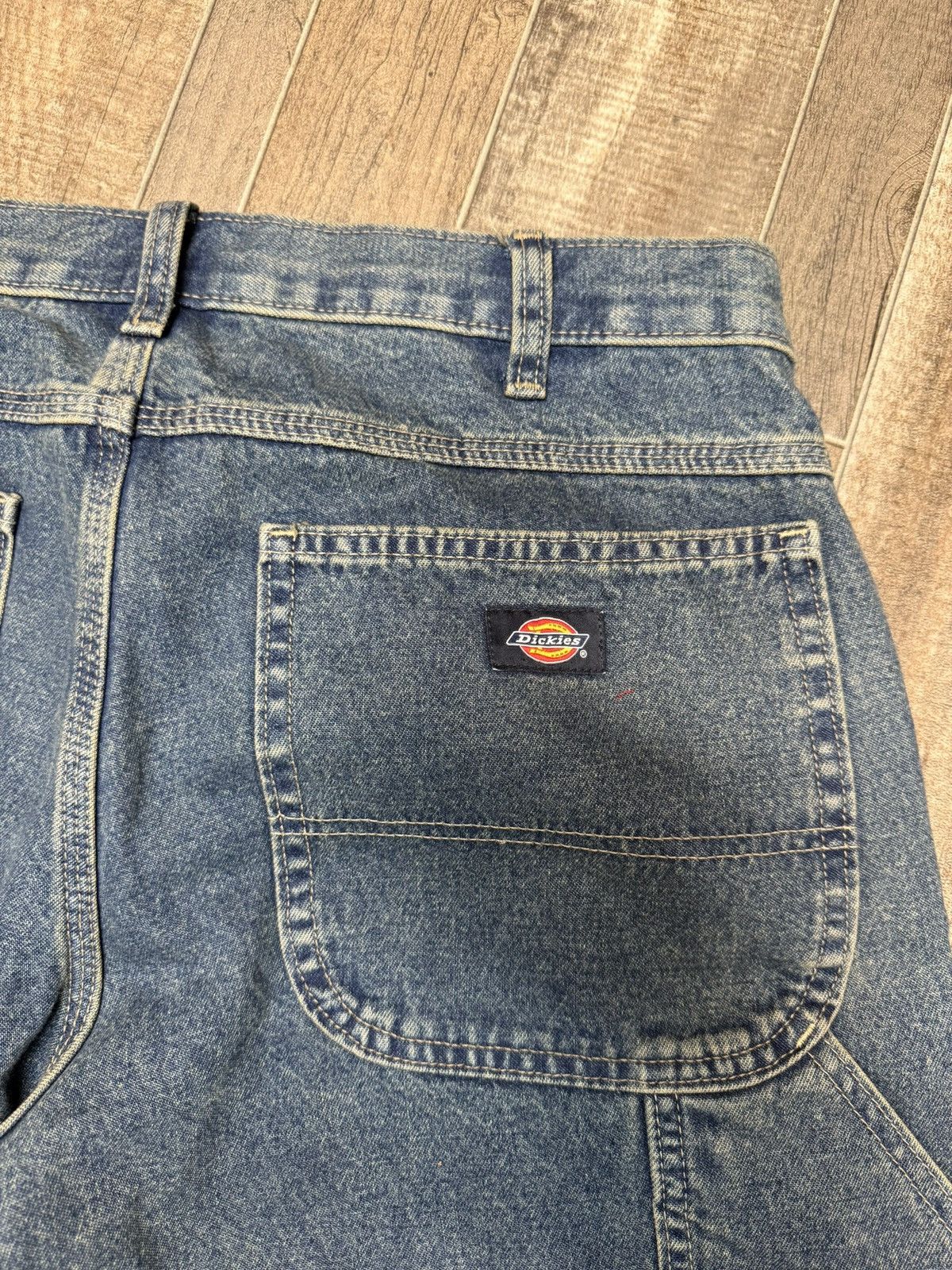Dickies Dark Blue Carpenter Denim Dickies Jeans Baggy Fit Size US 33 - 5 Thumbnail