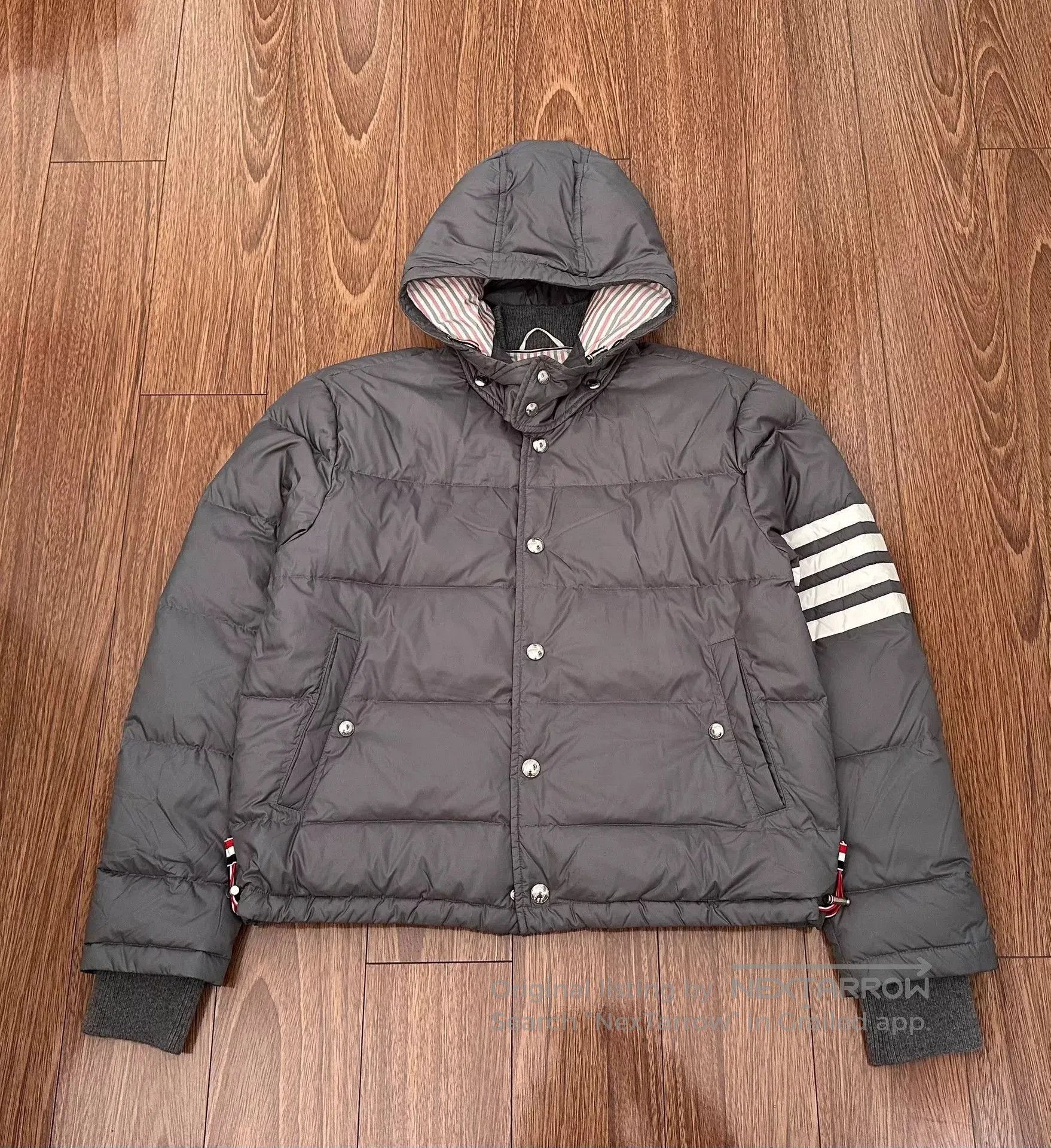 Thom Browne THOM BROWNE 4-Stripe Nylon Down Jacket. Size US M / EU 48-50 / 2 - 1 Thumbnail