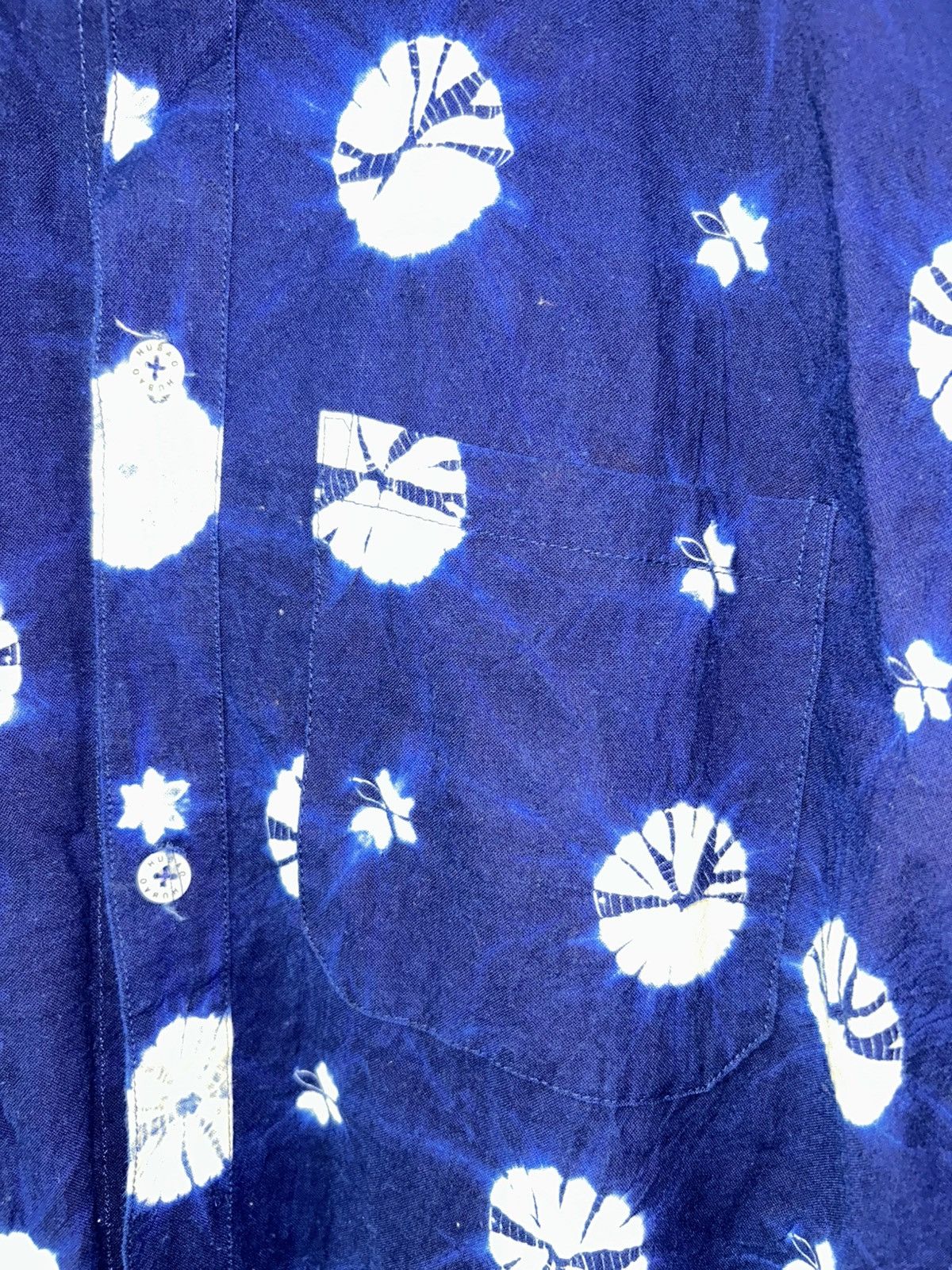 Indigo Japanese Brand Hubao Shibori Indigo Tie Dye Shirt Size US M / EU 48-50 / 2 - 9 Thumbnail